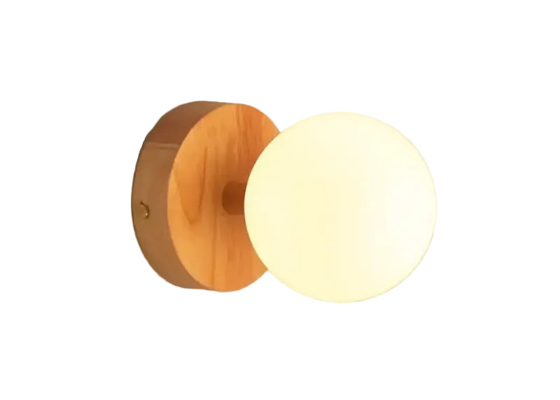 Wandlamp Oplaadbaar Richella Lichtbruin hout