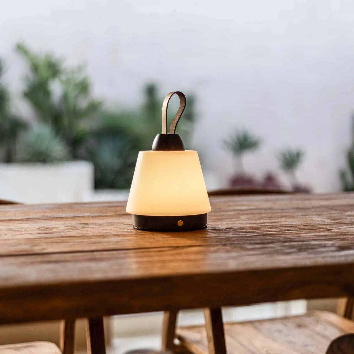 Tafellamp oplaadbaar Liv donkerbruin