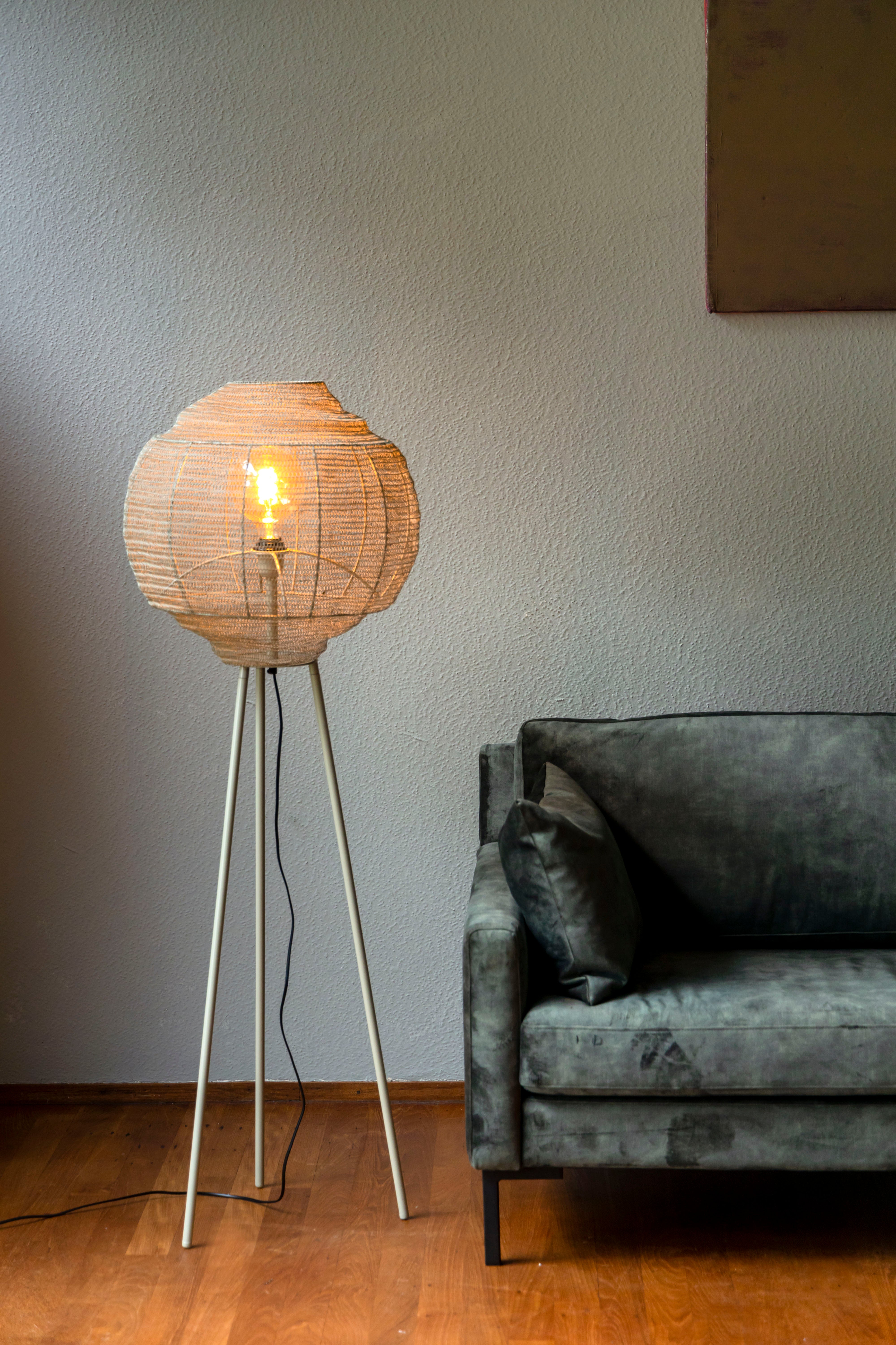 Floor Lamp Meezan Sand Grey