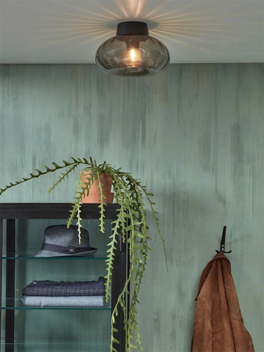 Plafondlamp Brussel - Zwart/Antraciet - Ø27cm by it's about RoMi