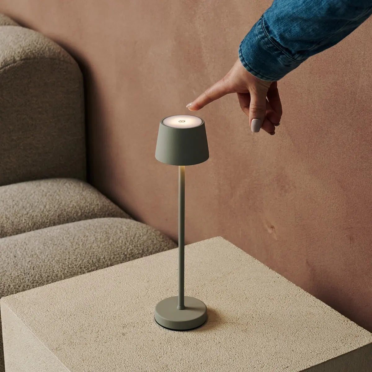 Tafellamp oplaadbaar Vondel Mini Schaduwgrijs