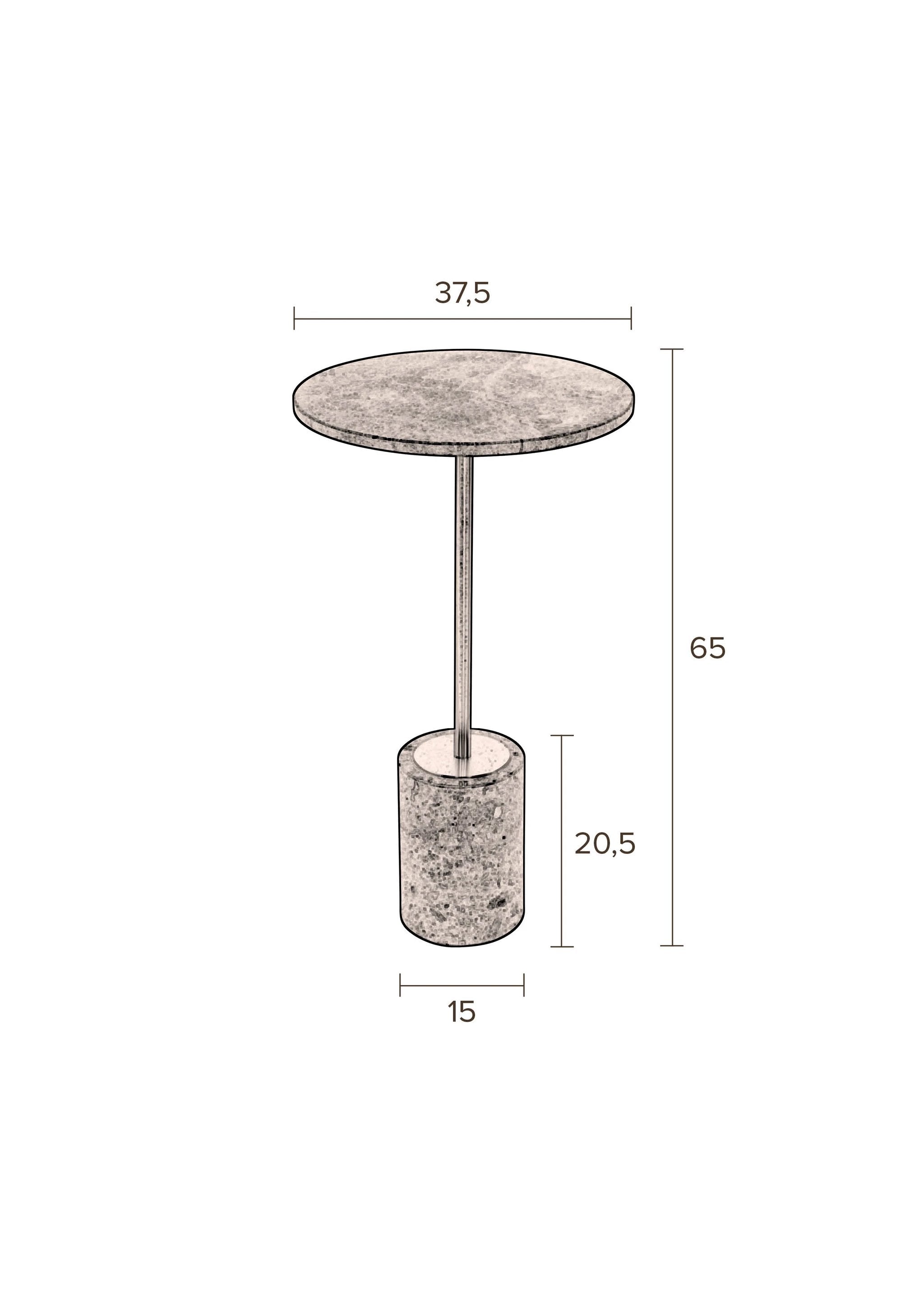 Bijzettafel Gunnar Green by Dutchbone