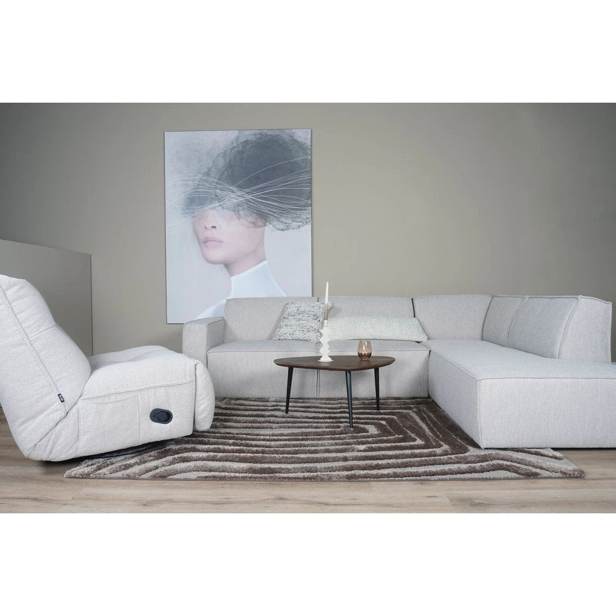 Vloerkleed Lima Bruin 200 x 290 cm by Veer Carpets