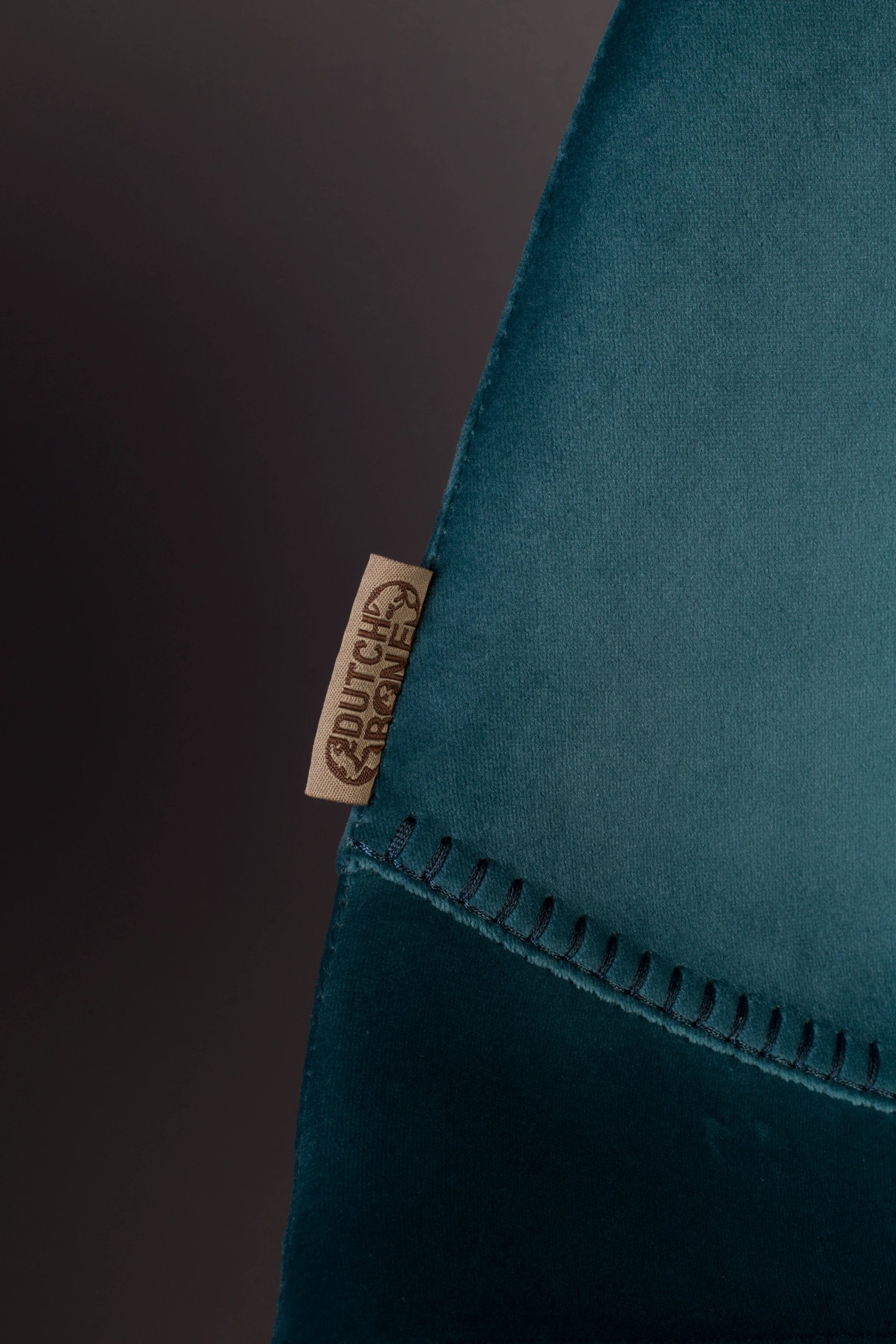 Counterstoel Franky Velvet Petrol by Dutchbone