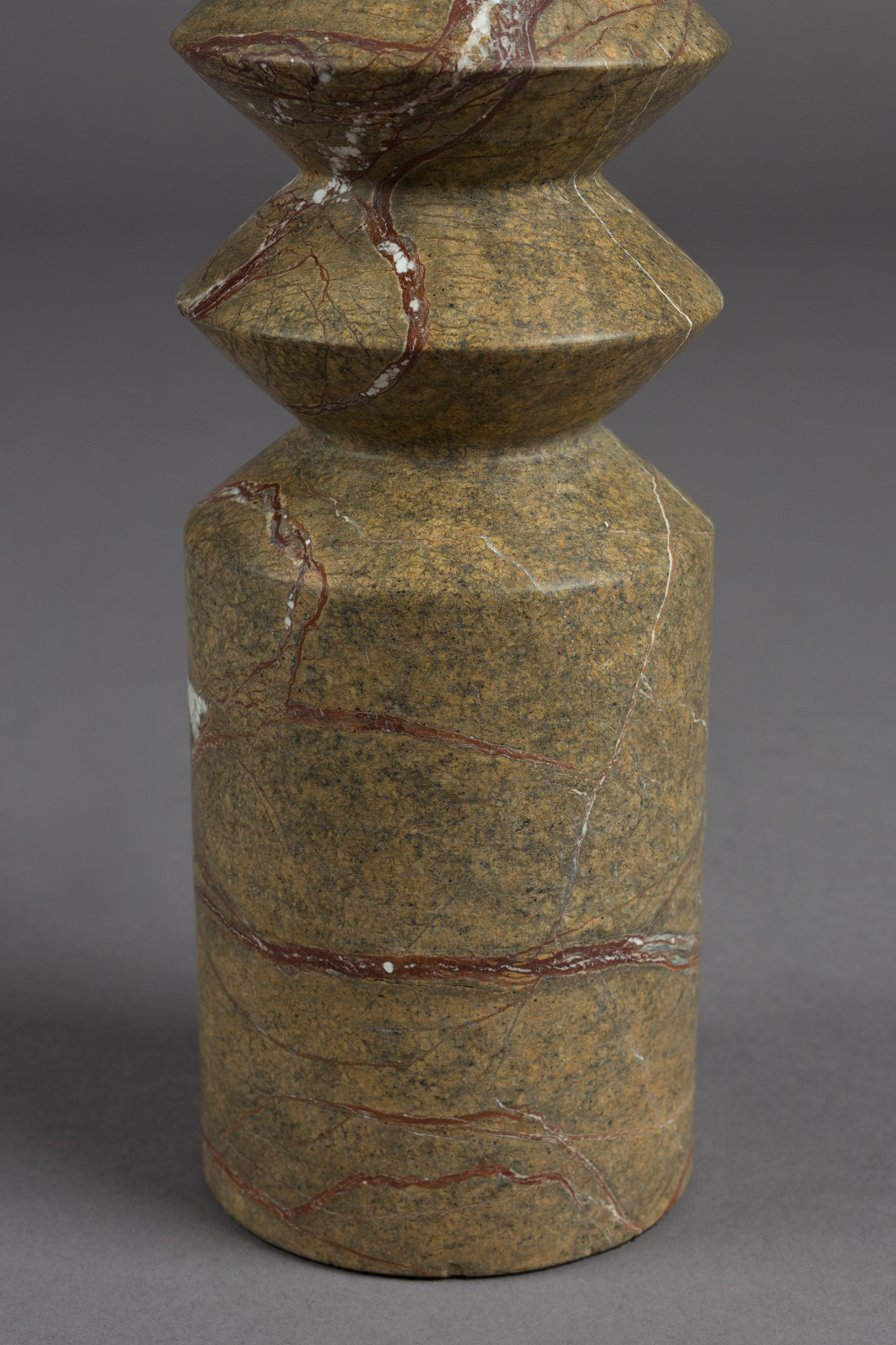 Candle Holder Satpura Brown Marble