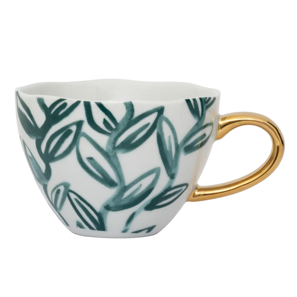 Good Morning kopje Cappuccino/Tea Leaves, Aqua by Urban Nature Culture