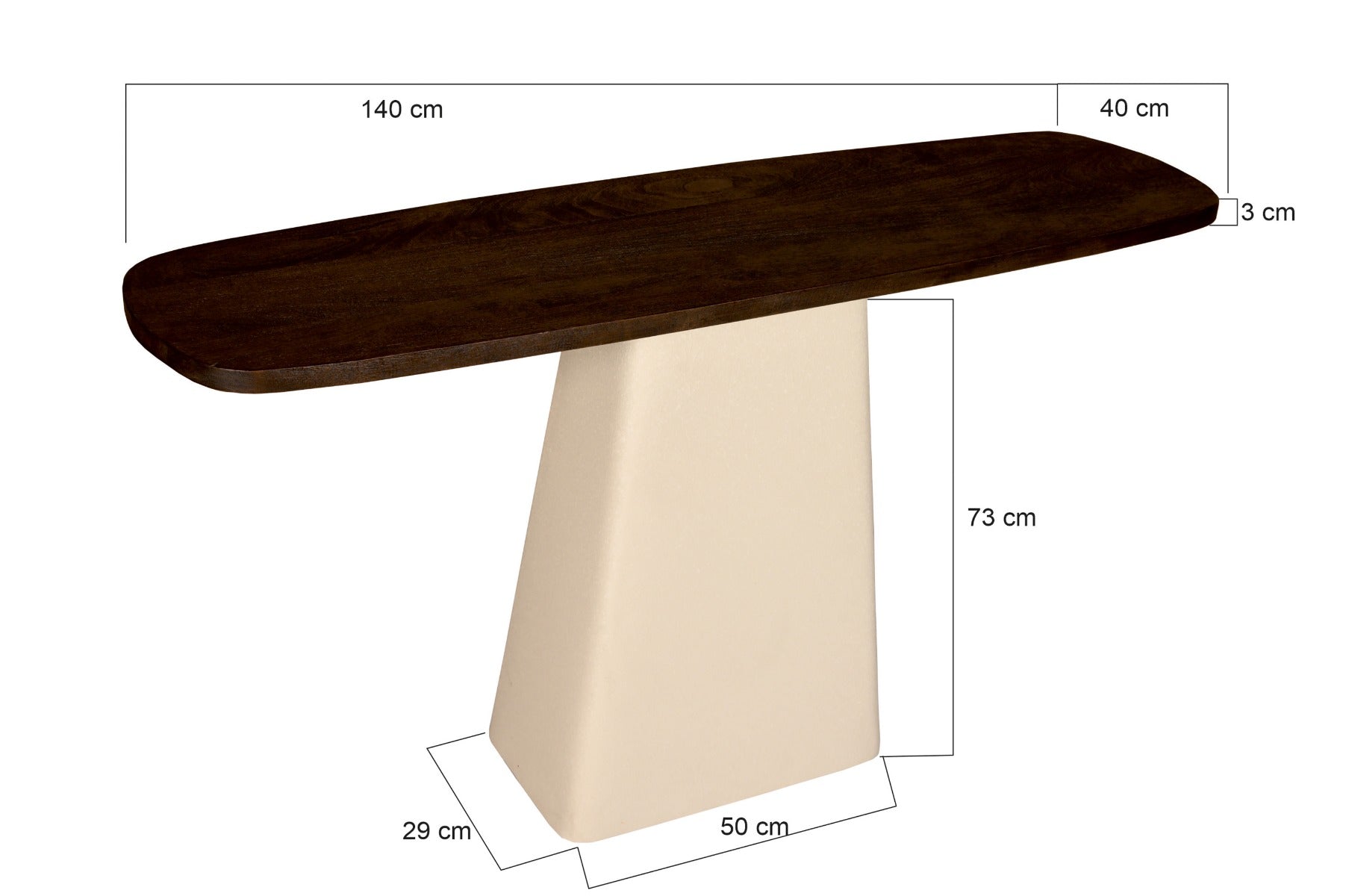 Wandtafel Brix Marron 140 cm