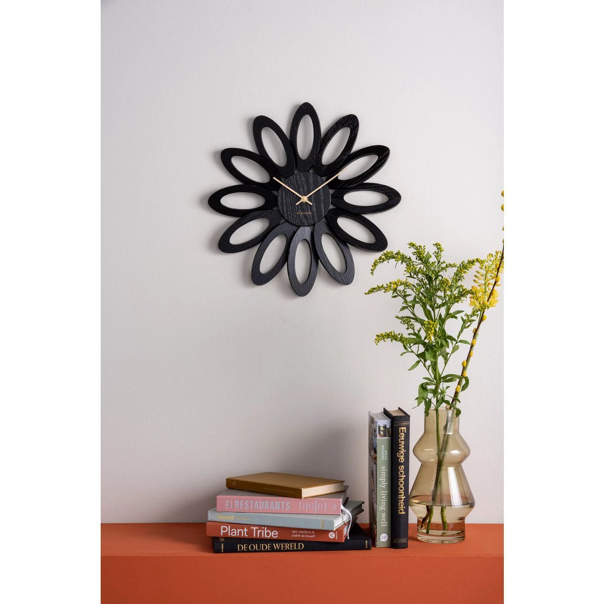 Wandklok Fiore Zwart by Karlsson