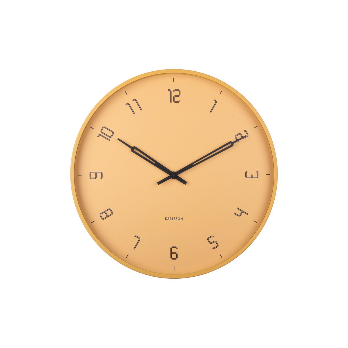 Wandklok Stark Geel by Karlsson