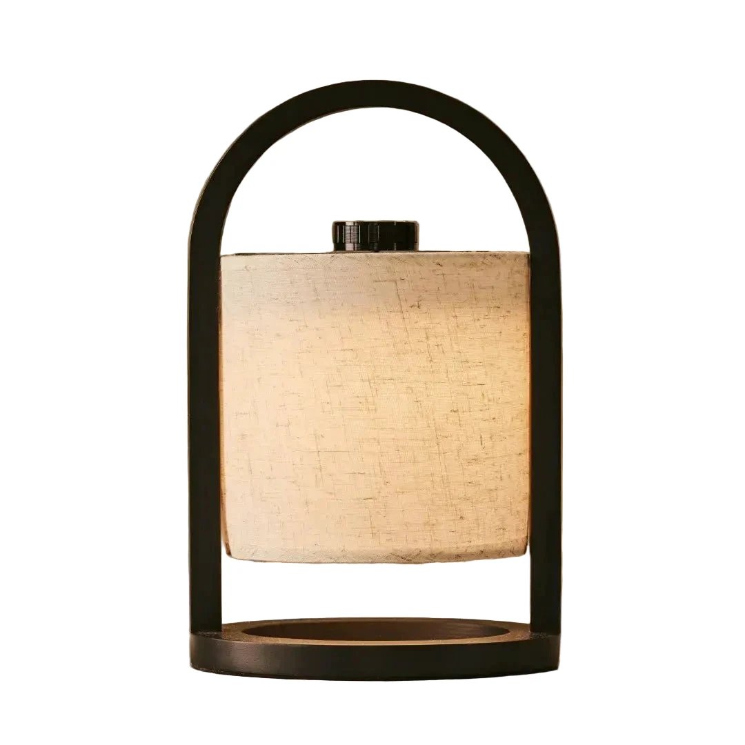 Tafellamp oplaadbaar River Black hout by Tavellio - Amsterdam