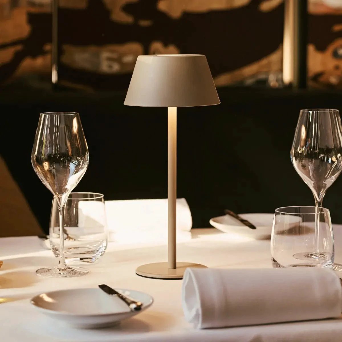 Tafellamp oplaadbaar Milou Koala Brown by Tavellio - Amsterdam