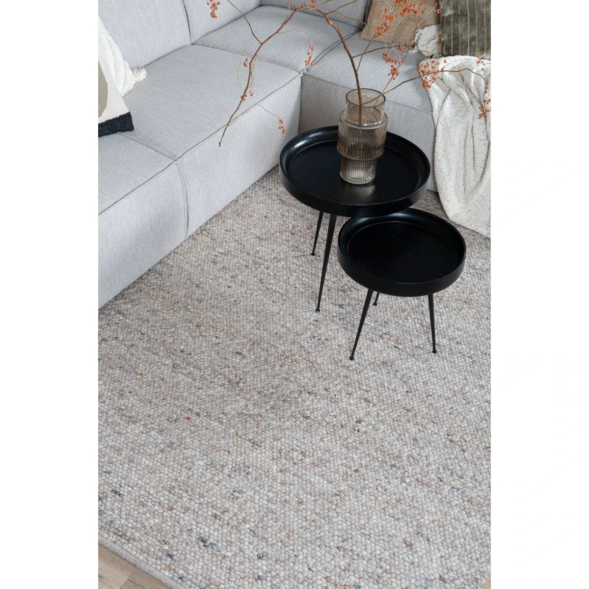Vloerkleed Stone Donker Beige – 240 x 340 cm by Veer Carpets
