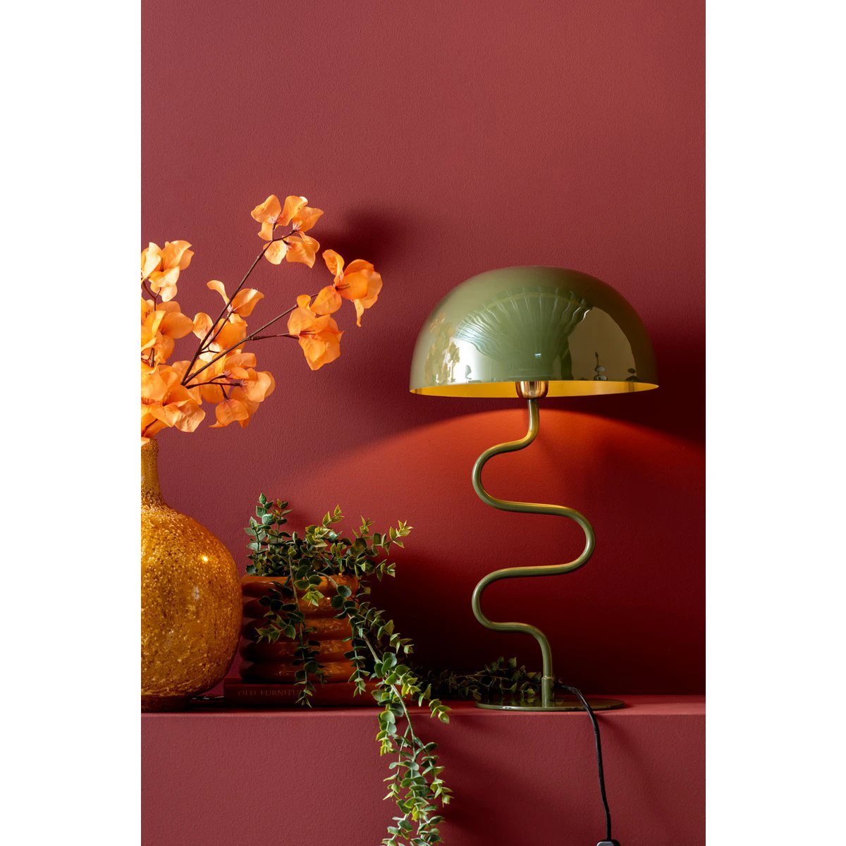 Tafellamp Twist Groen by Leitmotiv