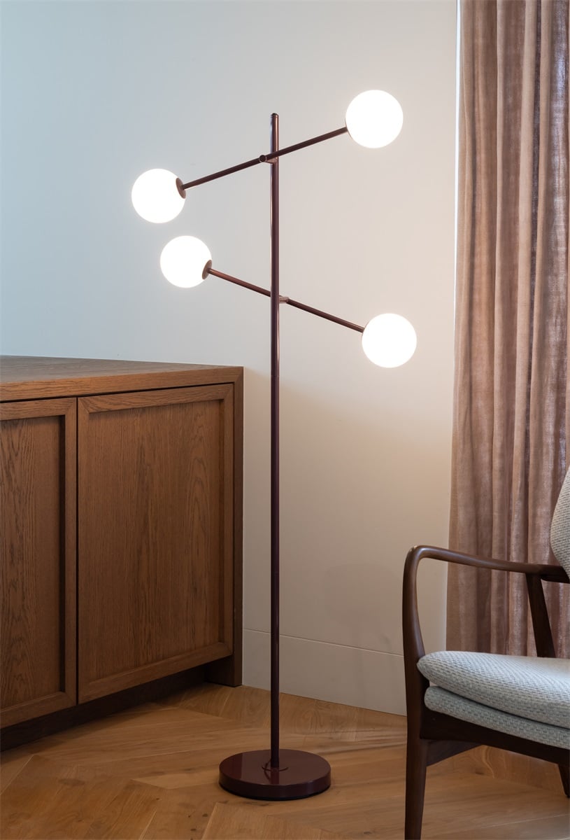 Vloerlamp Copenhagen, burgundy