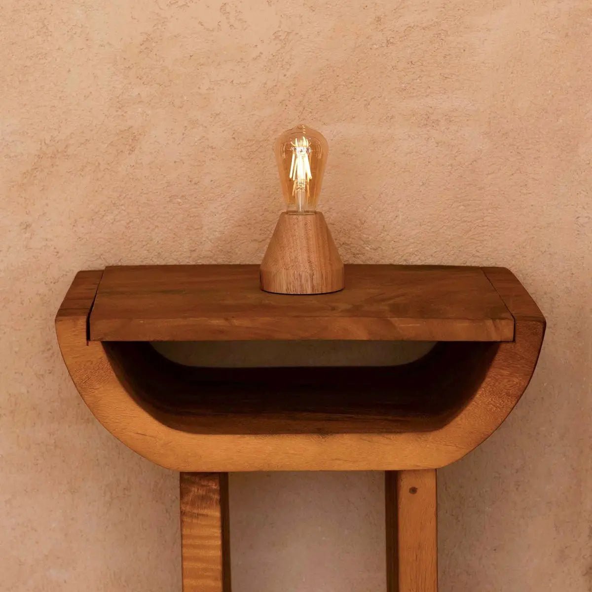 Tafellamp oplaadbaar Zavi lichtbruin