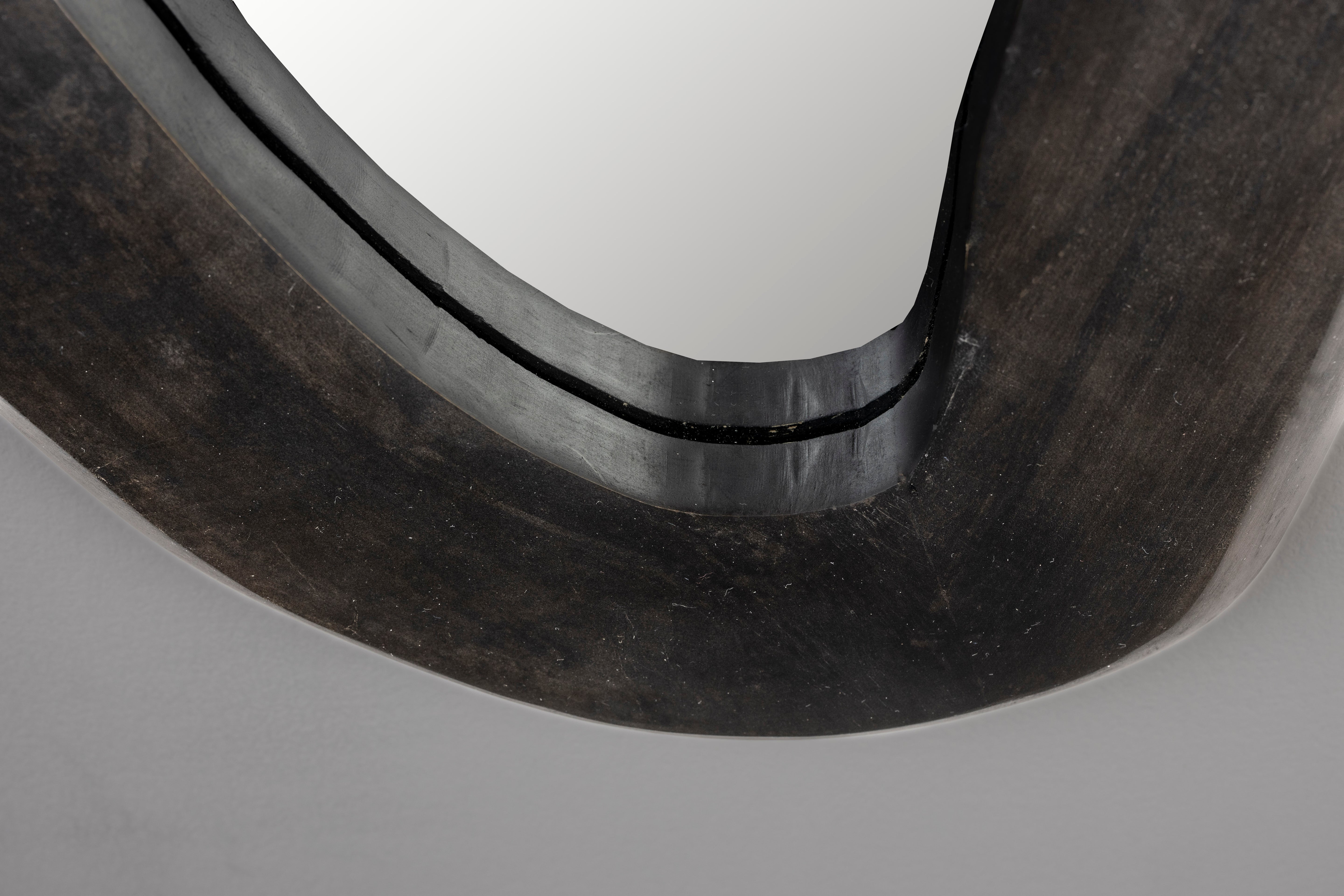 Mirror Aren Wood Black L