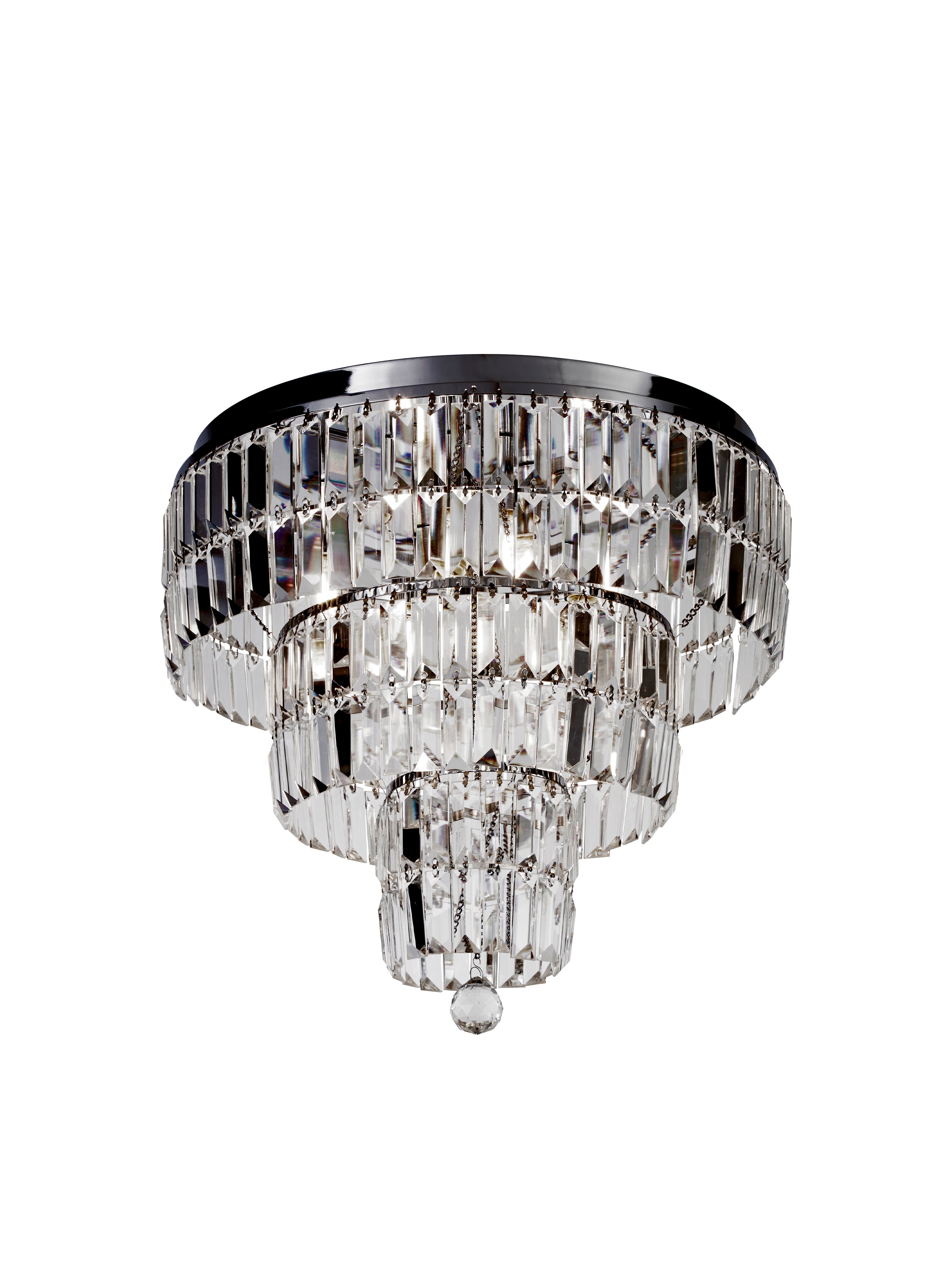 Empire 6Lt Flush - Chrome Metal & Clear Crystal