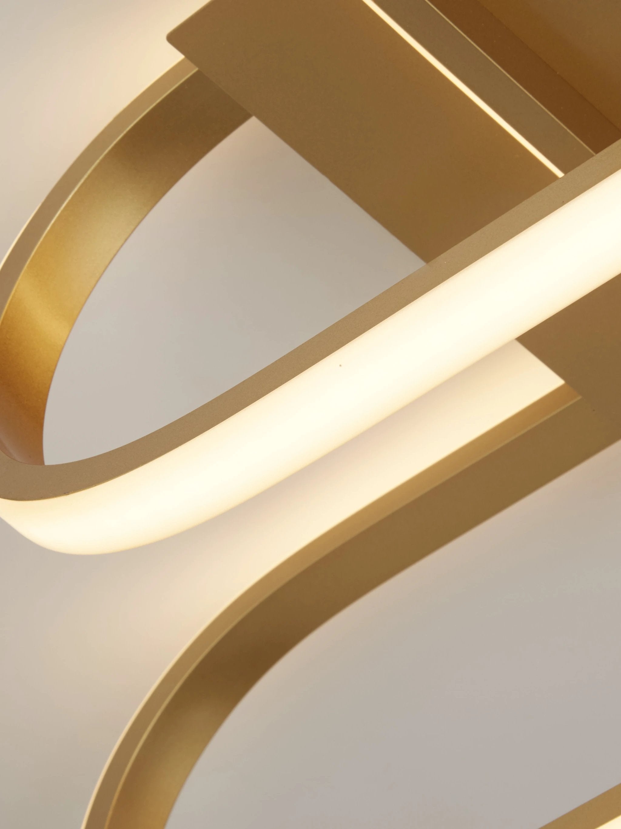 Plafondlamp Clip Flush - Gold Metal by Searchlight