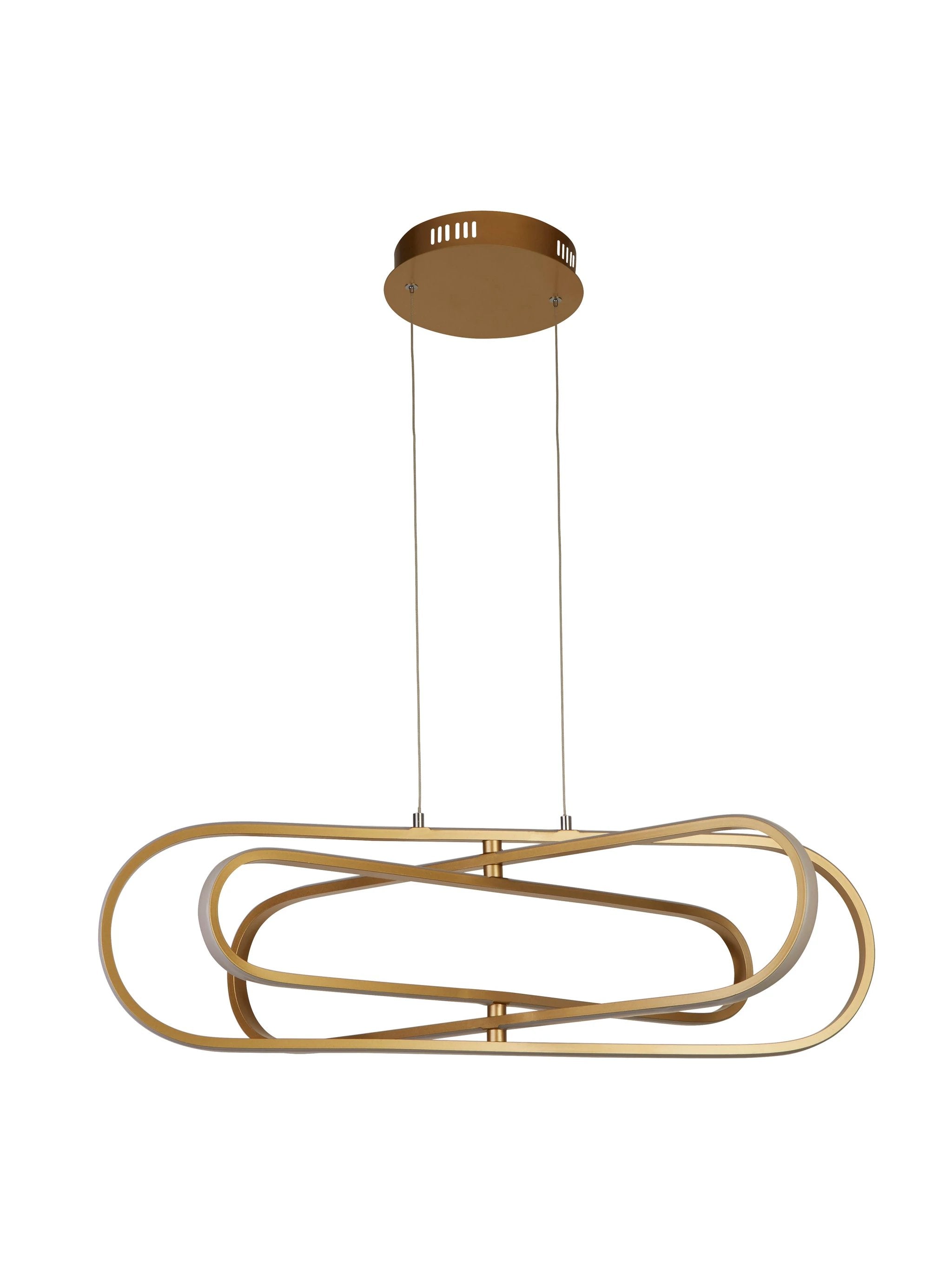 Hanglamp Clip Pendant - Gold Metal by Searchlight