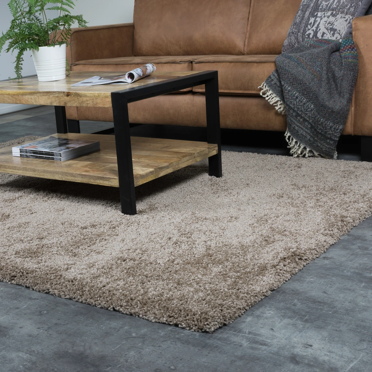 Vloerkleed Milano Bruin 200 x 290 cm by Veer Carpets