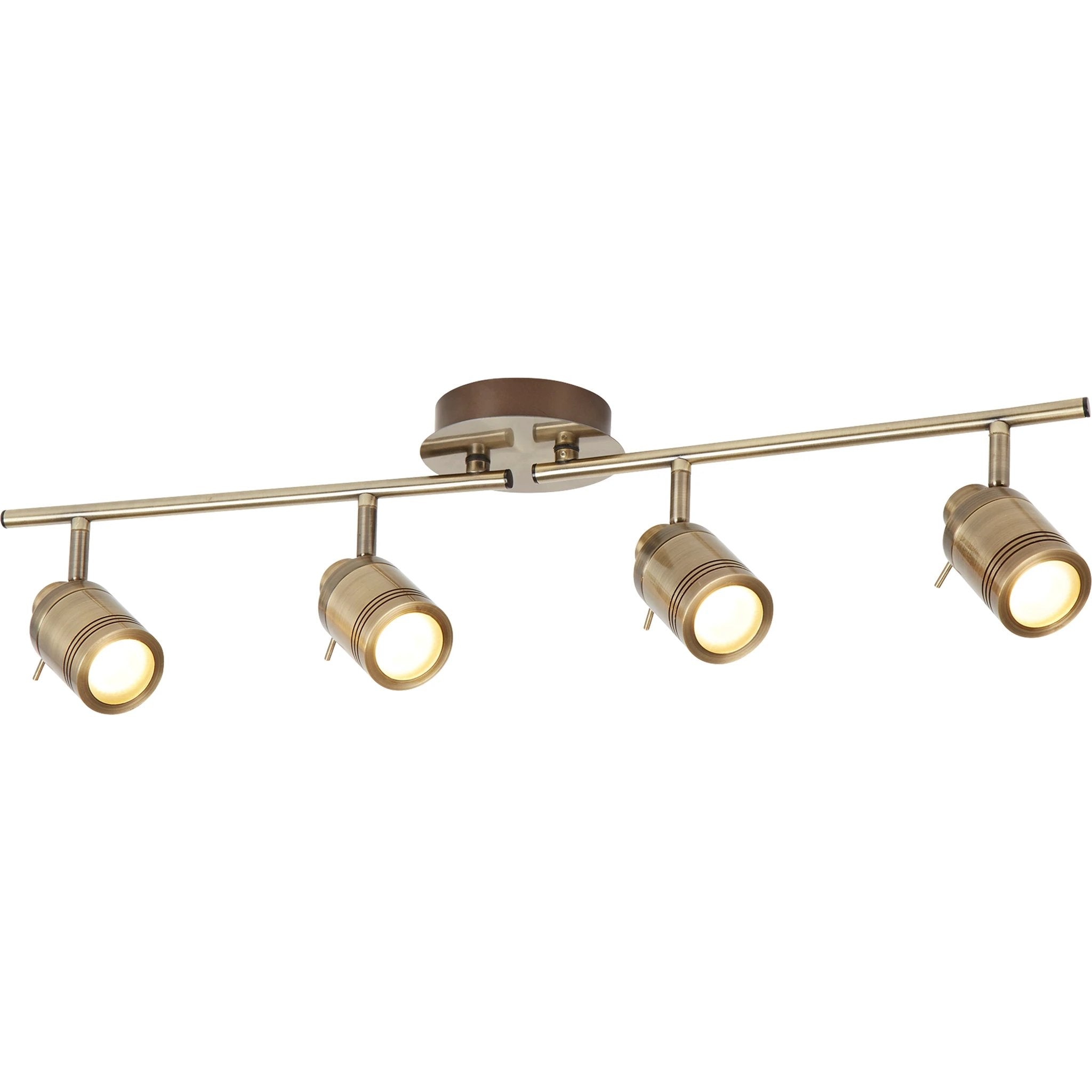 Plafondlamp Samson 4Lt Split - Antique Brass Metal by Searchlight