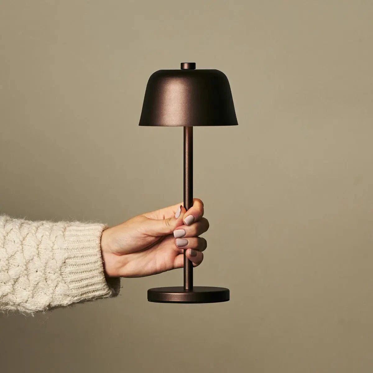 Tafellamp oplaadbaar Anton Espresso Brown by Tavellio - Amsterdam