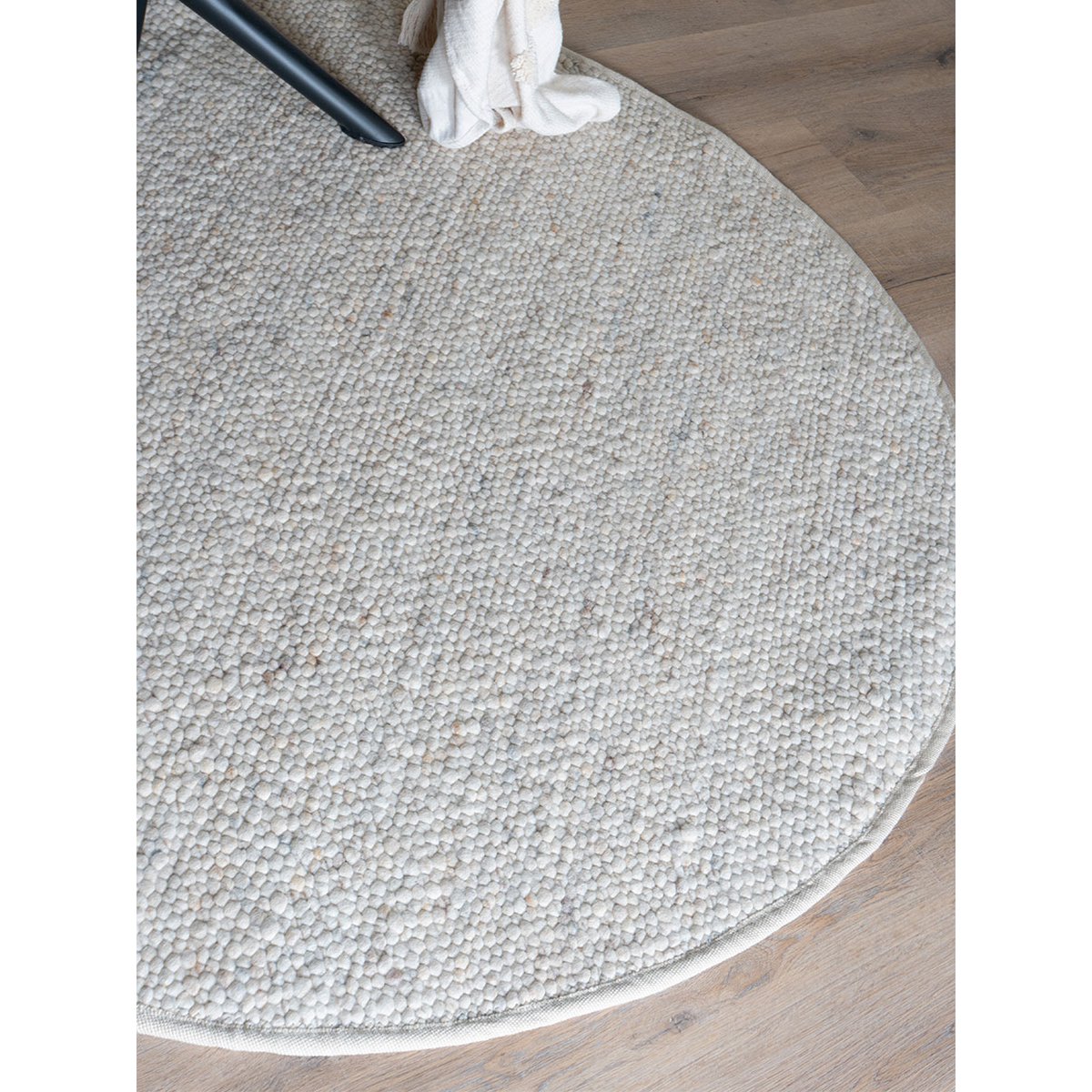 Vloerkleed Stone Beige – Rond ø200 cm