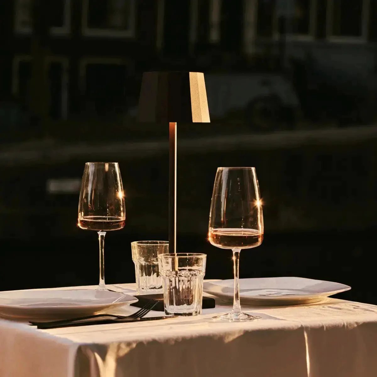 Tafellamp oplaadbaar Wouter Mocha Brown by Tavellio - Amsterdam