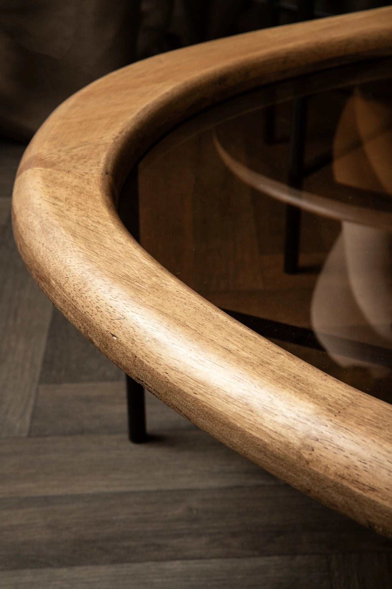 Neelix organische salontafel M van natuurlijk rubberhout by PTMD