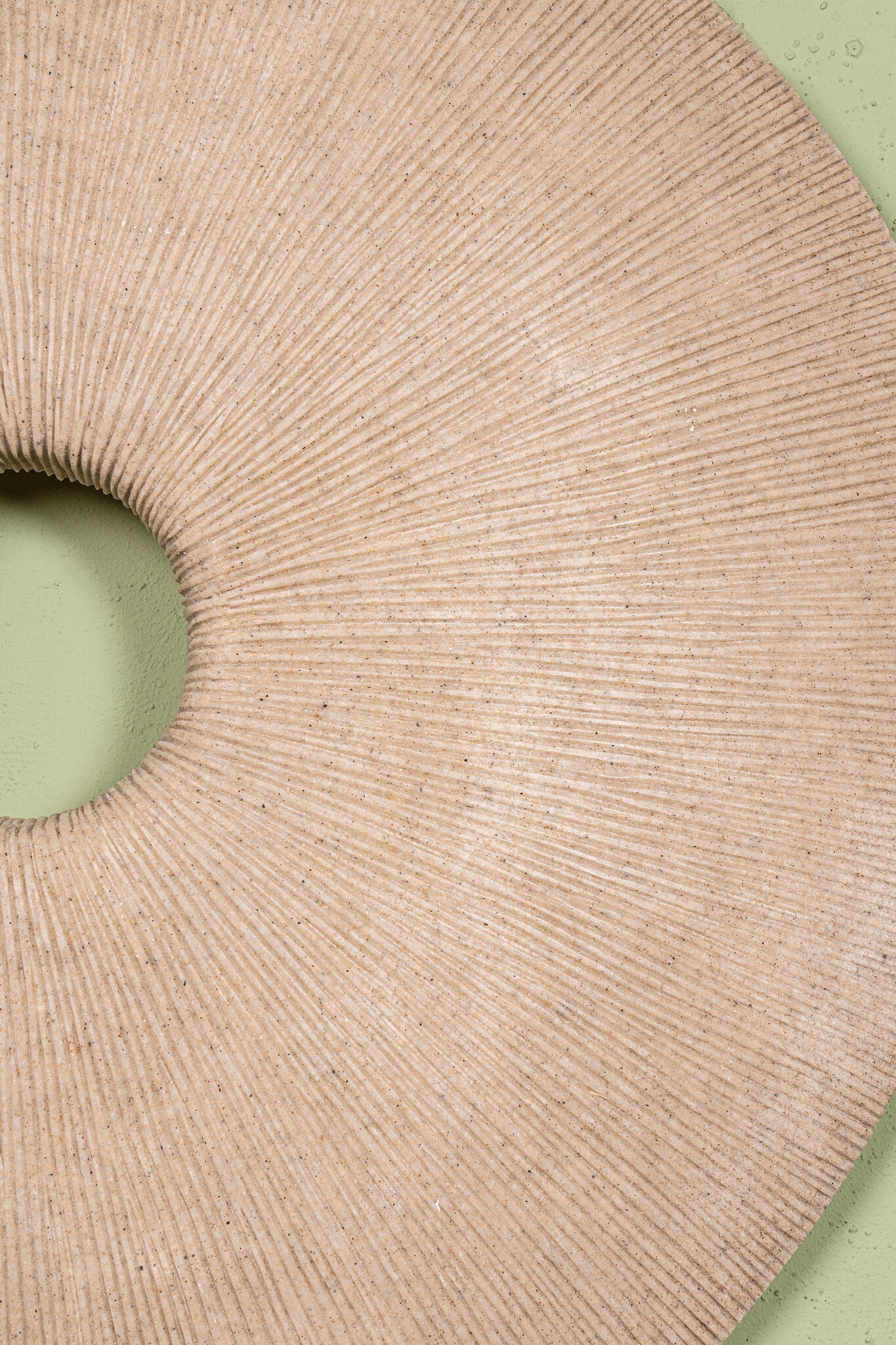 Kathelle Crème Poly Rond Zandsteen Wandpaneel L