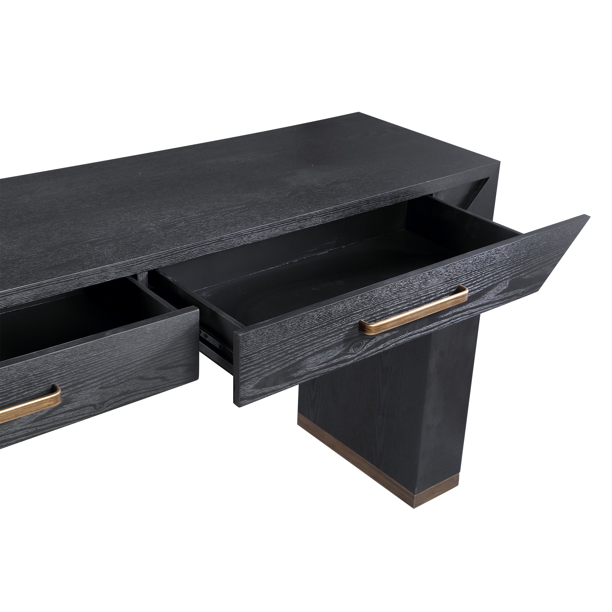 Wandtafel Tiess Zwart 2 Laden