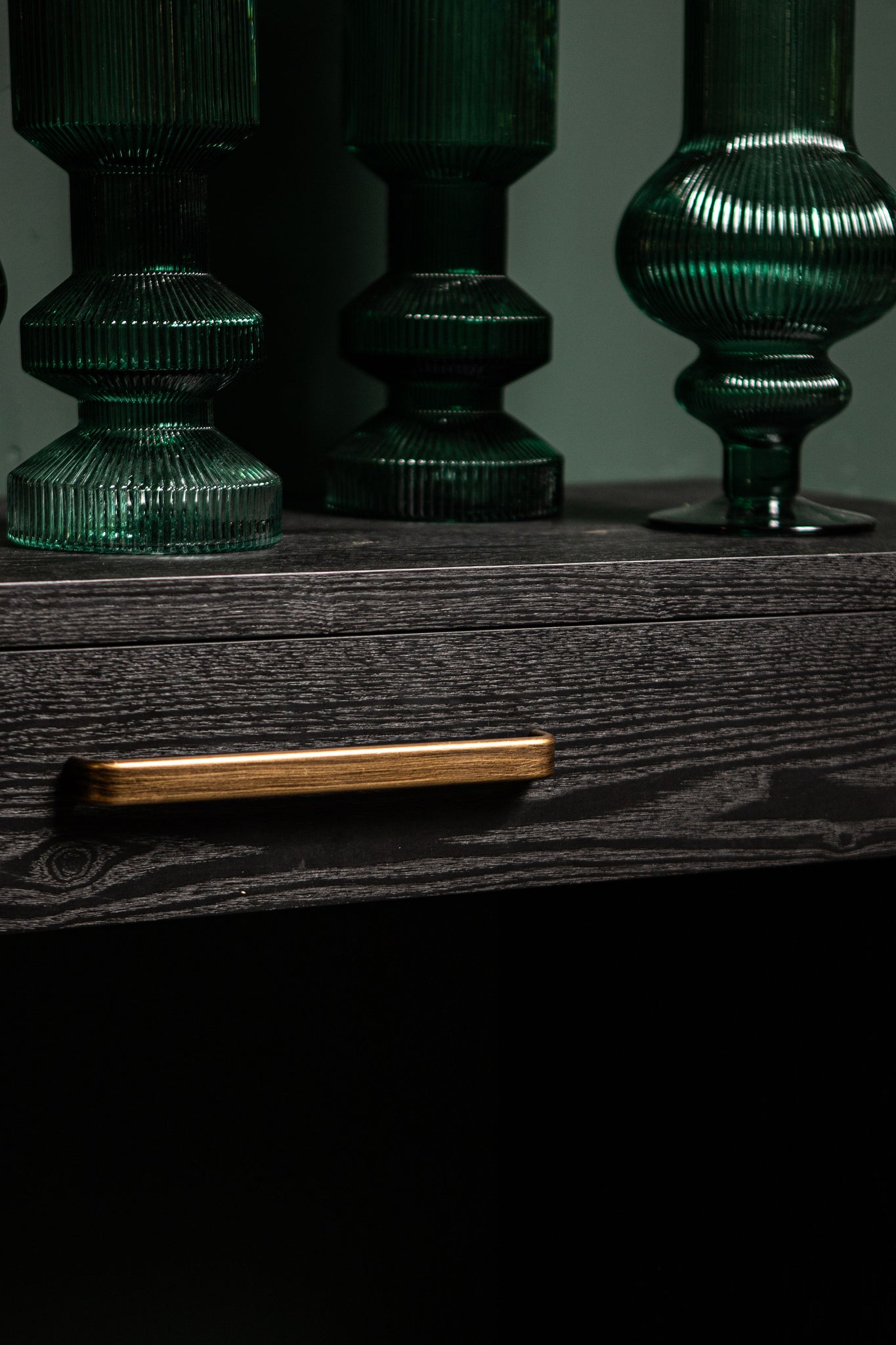 Wandtafel Tiess Zwart 2 Laden