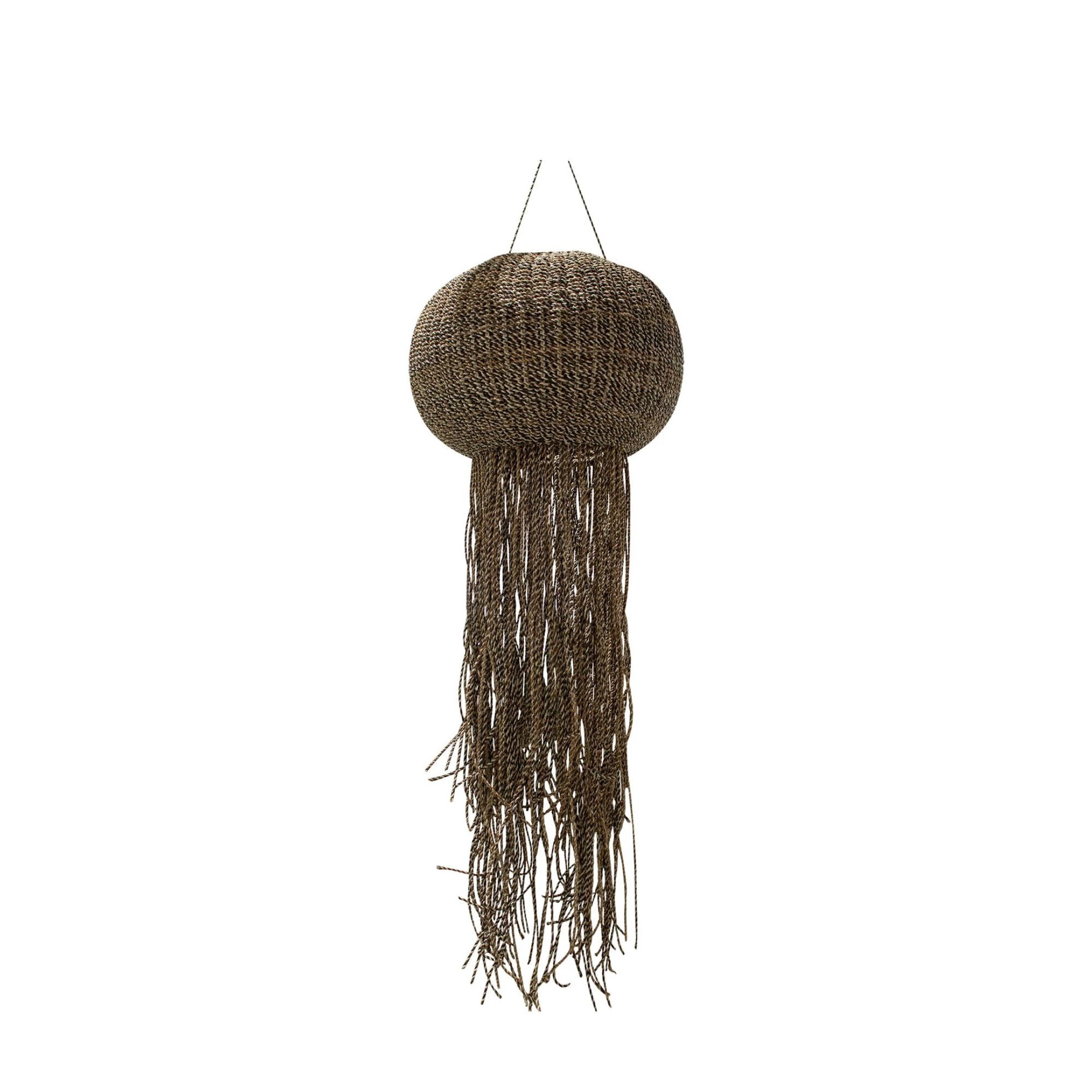 Goa Brown Hanging Lamp Braided Jellyfish S by PTMD