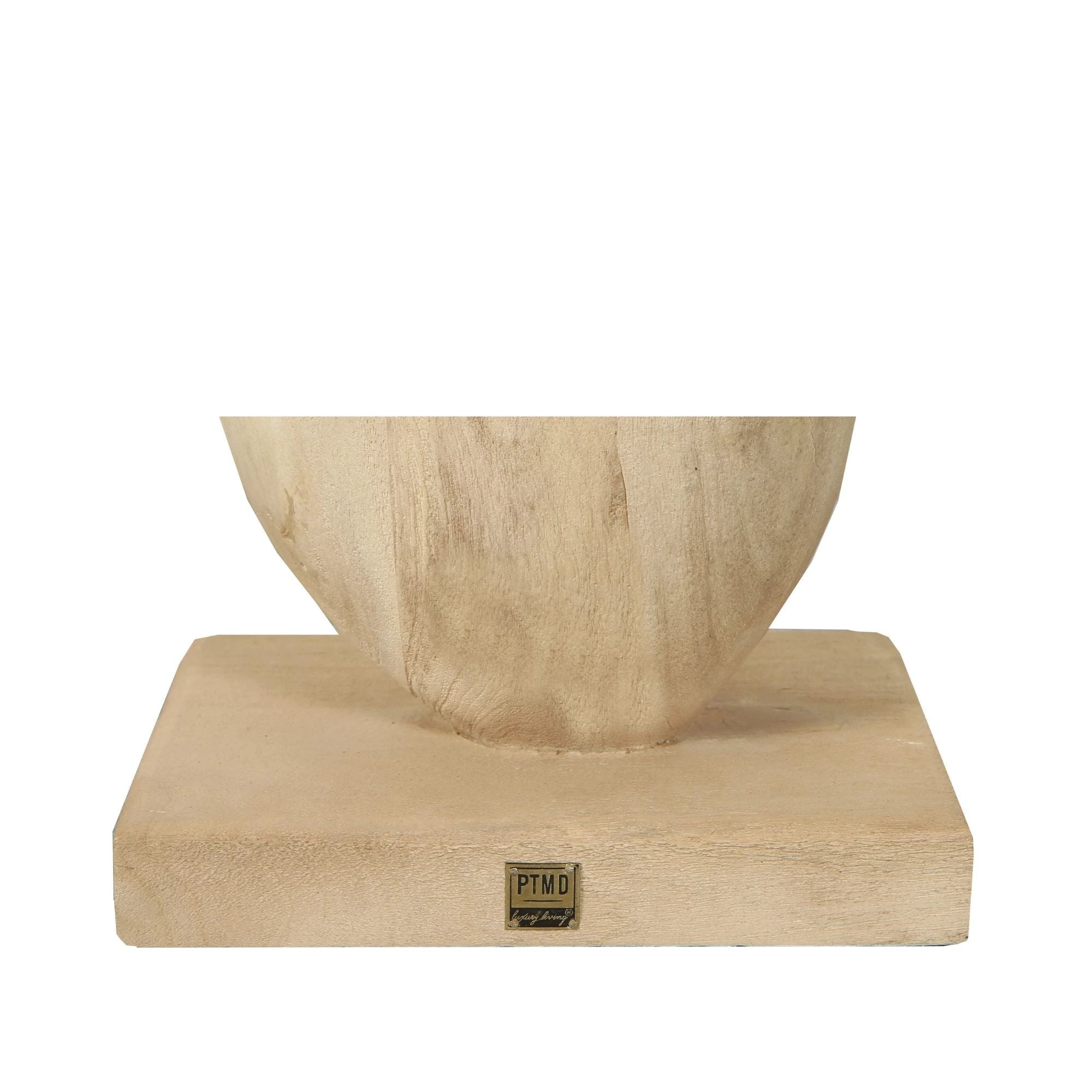 Kodey Natuurlijke Mangohouten Cirkelvormige Standbeeld by PTMD