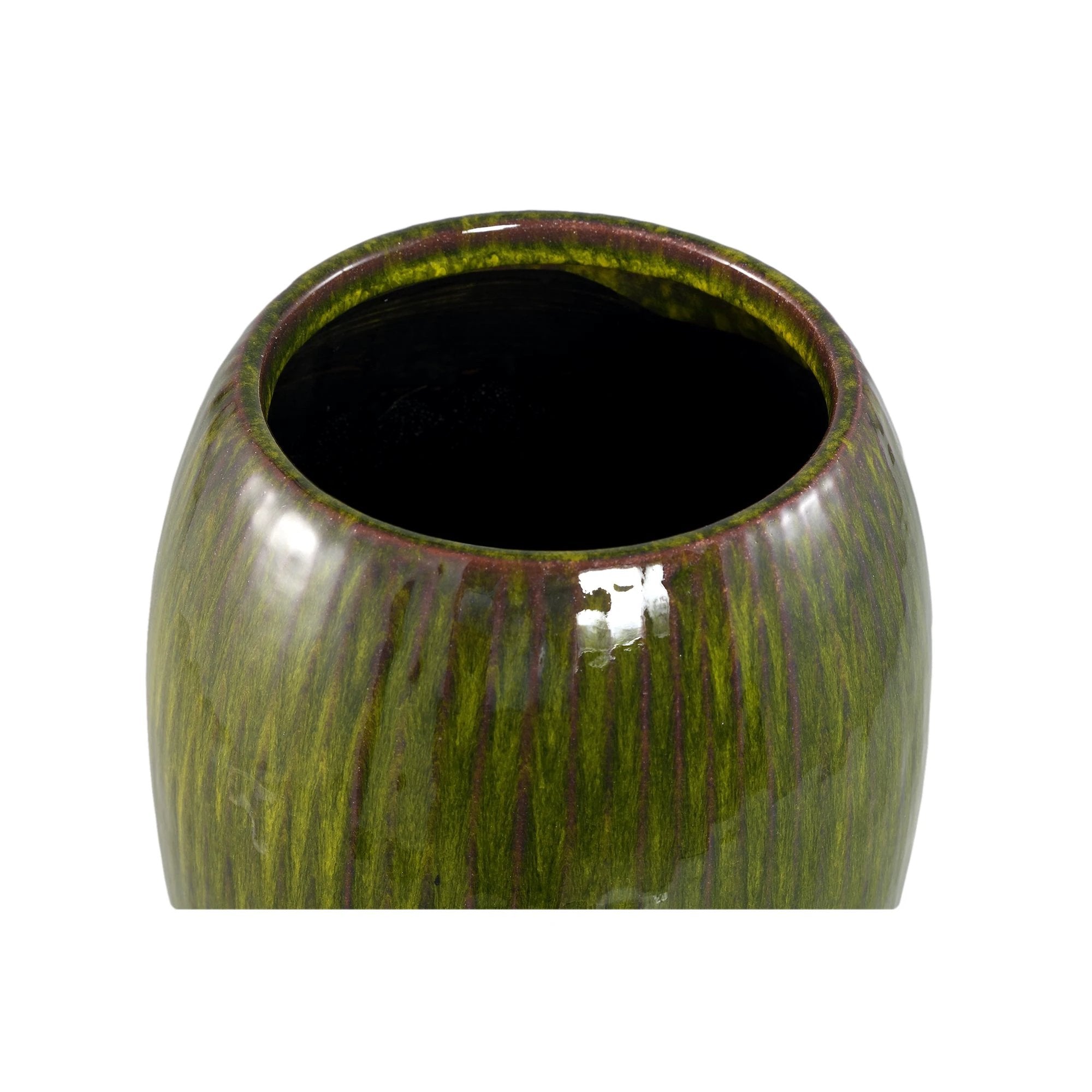 Tamica donkergroene keramische pot L by PTMD