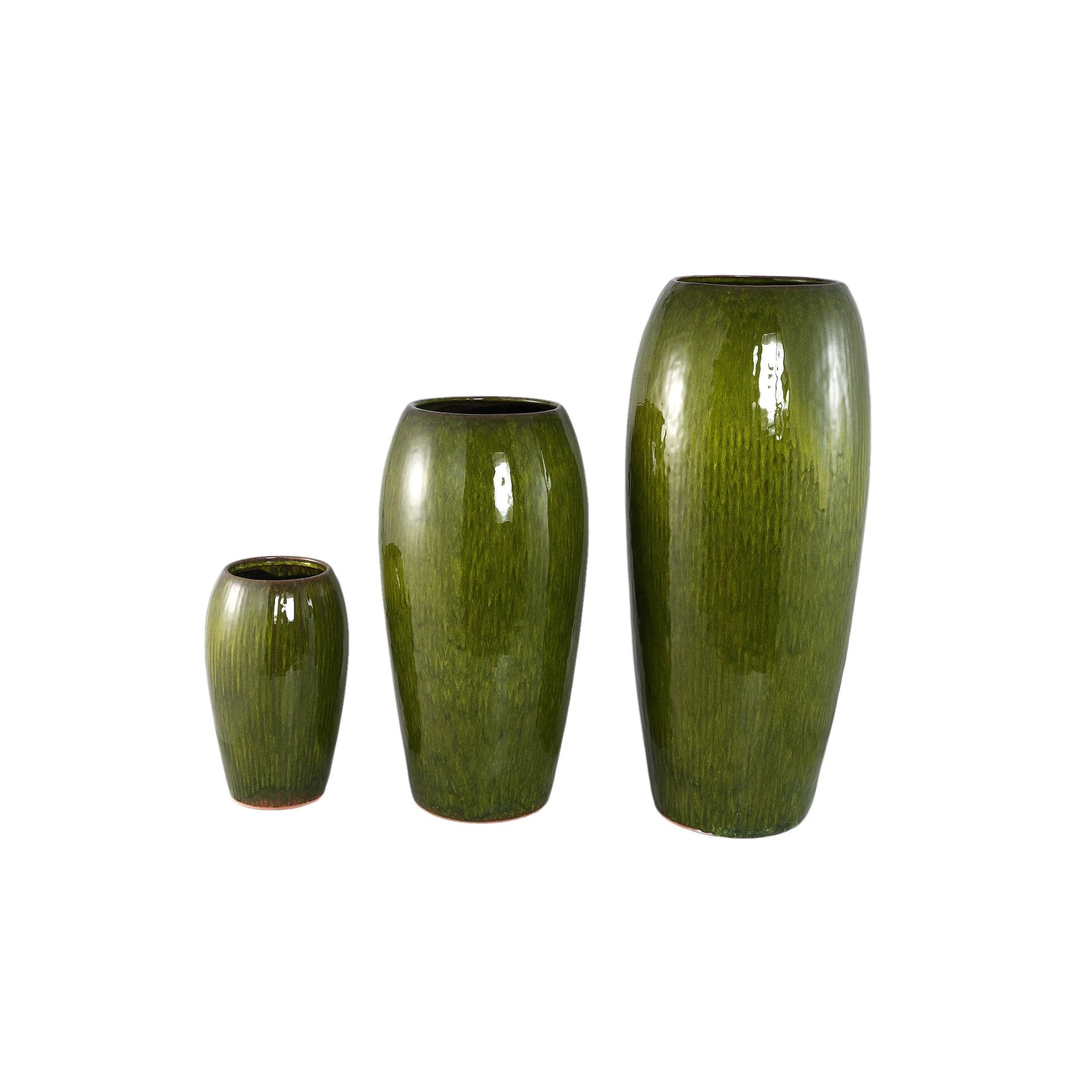 Tamica Donkergroene Keramische Pot M by PTMD