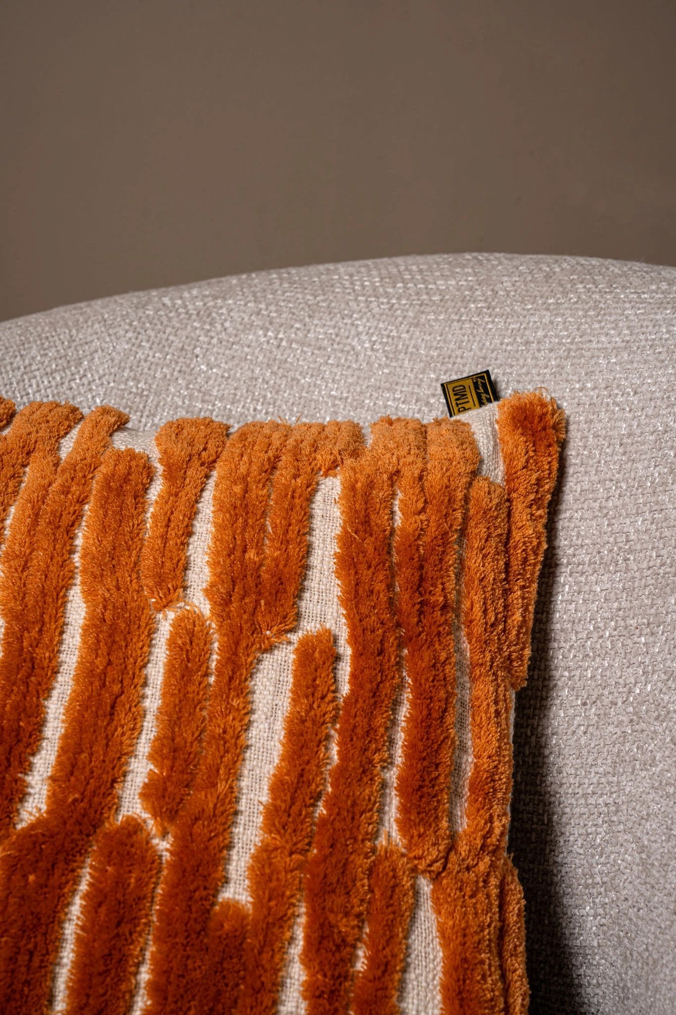 Kussen Genica oranje rechthoekig katoen by PTMD