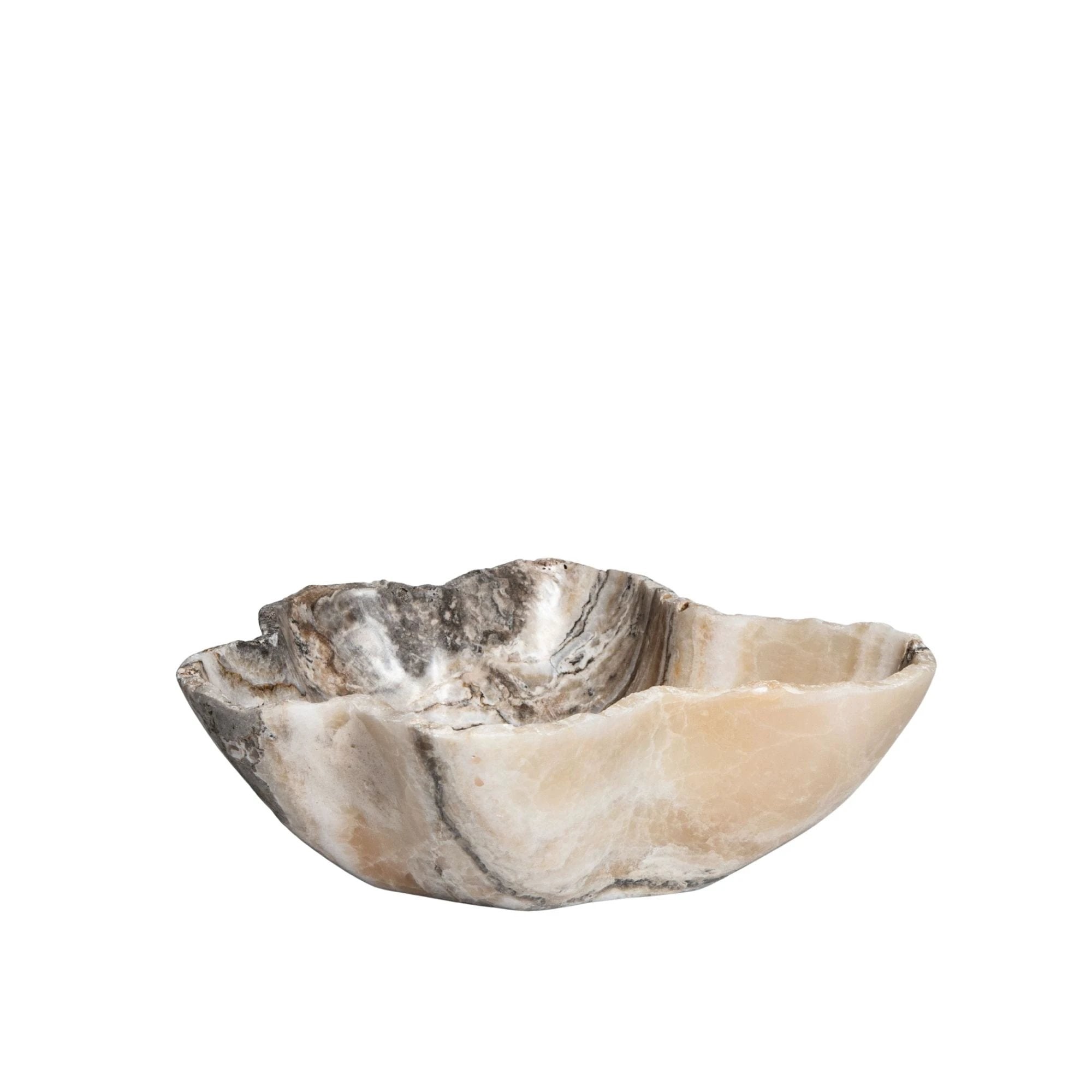 Brooker Natural Onyx Lapis Wavy Shaped Bowl by PTMD