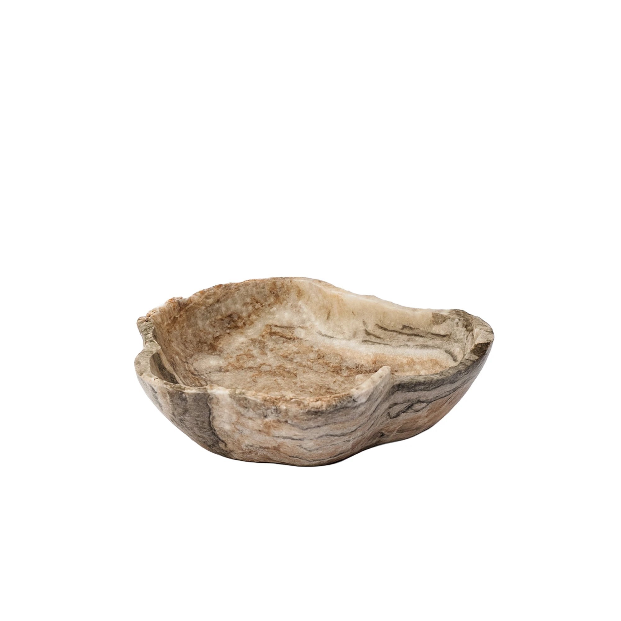 Brooker Natural Onyx Lapis Wavy Shaped Bowl by PTMD