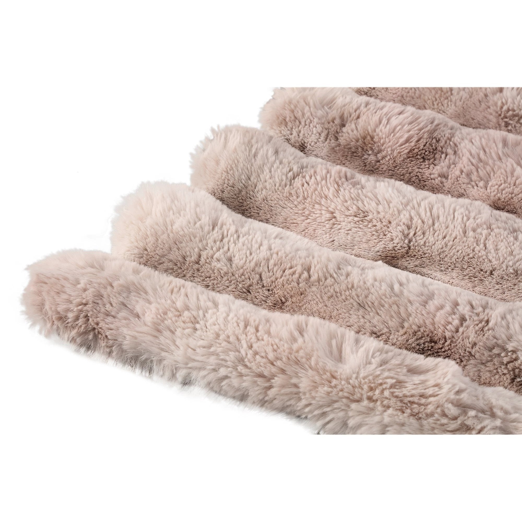 Divvo beige nepbont dikke rib geruit S by PTMD