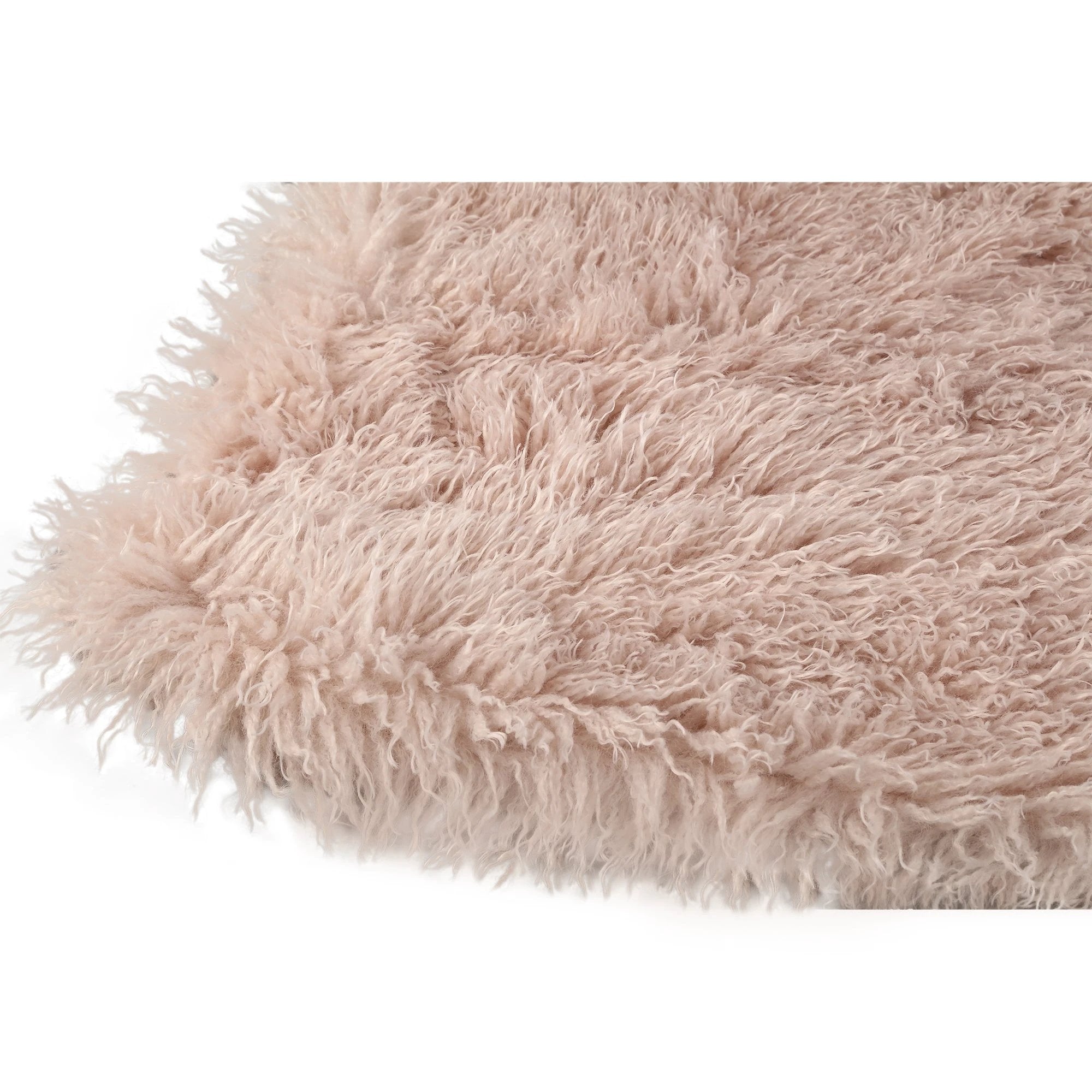Rexx beige plaid van imitatie schapenvacht L by PTMD
