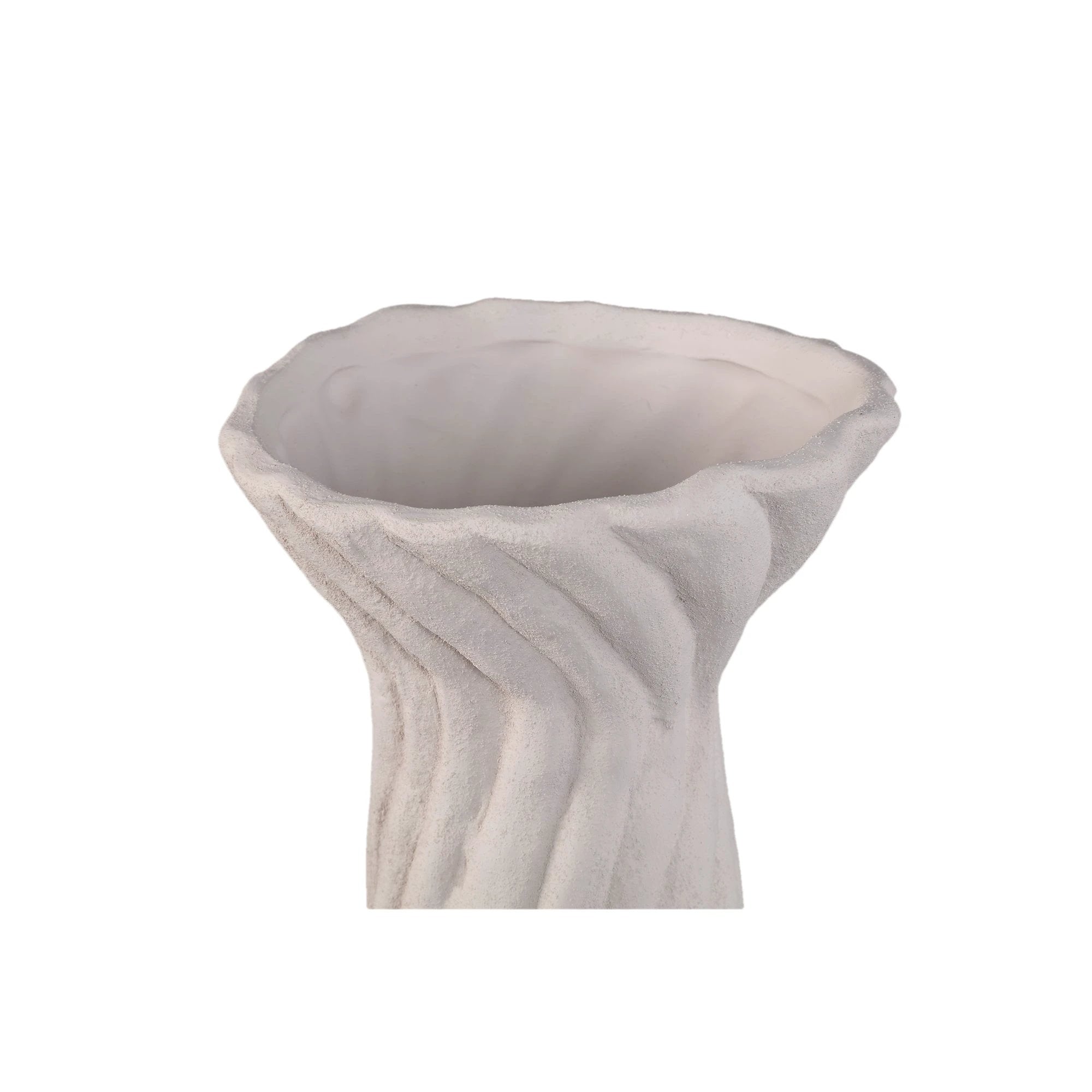 Vaas Lydia witte keramische L by PTMD