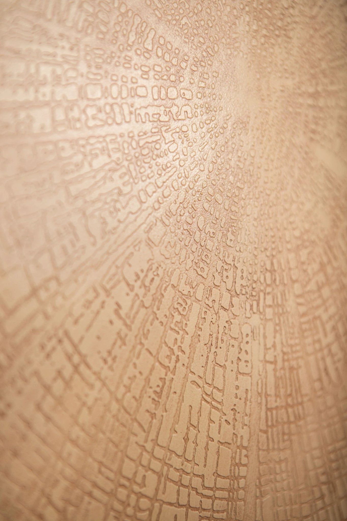 Raizo Beige Aluminiumplaat Gestructureerd Wandpaneel Rond S by PTMD