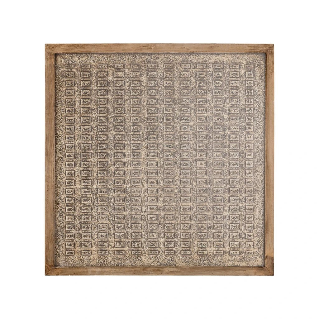 Sierre Bronze MDF-ingelijst wandpaneel met glas S by PTMD