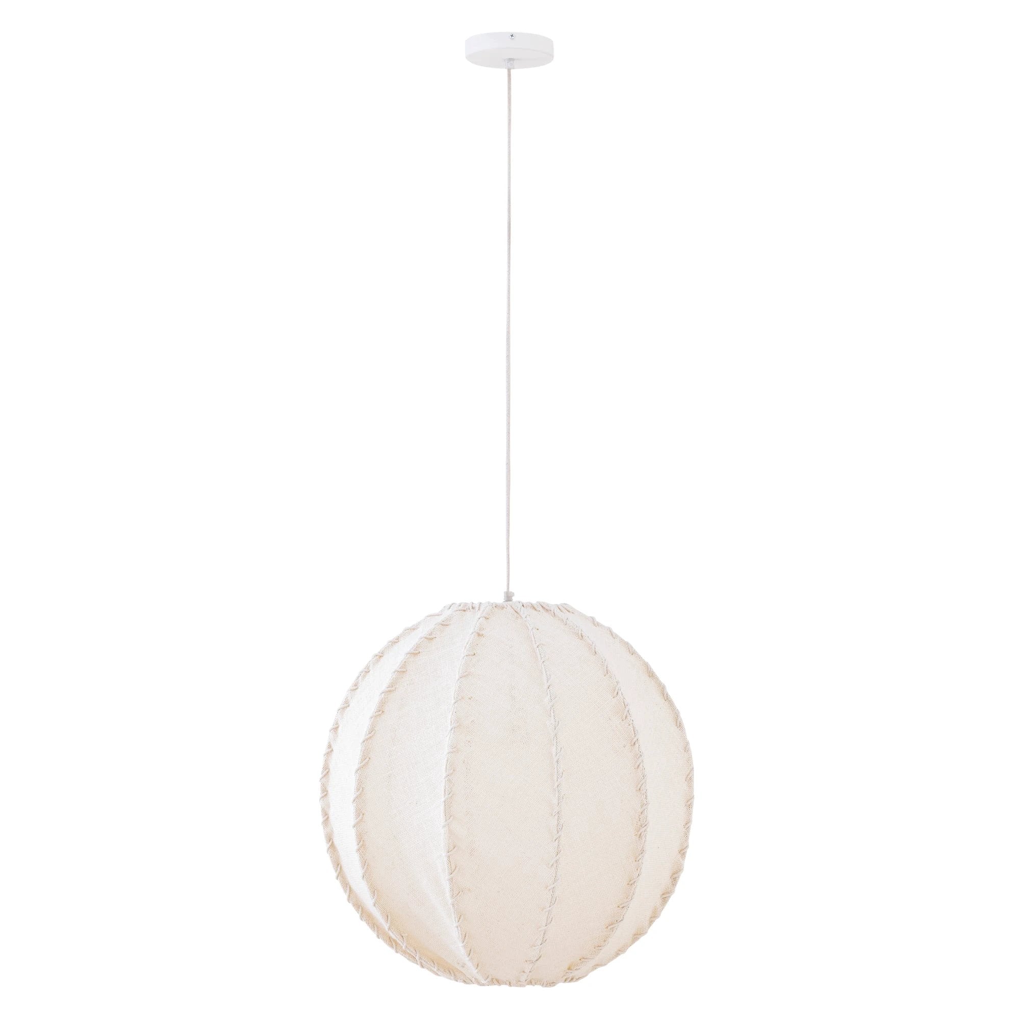 Myka Crème Jute Hanglamp Bolvormig L by PTMD