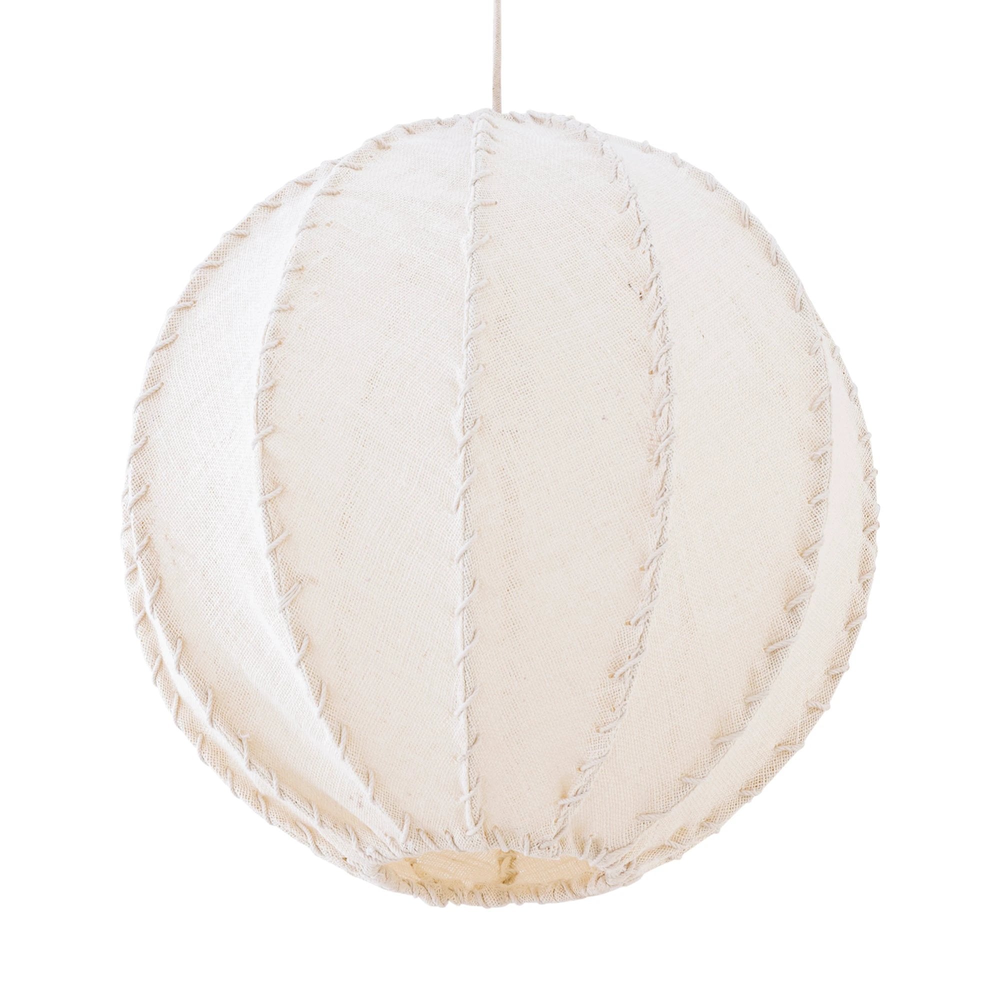 Myka Crème Jute Hanglamp Bolvormig L by PTMD
