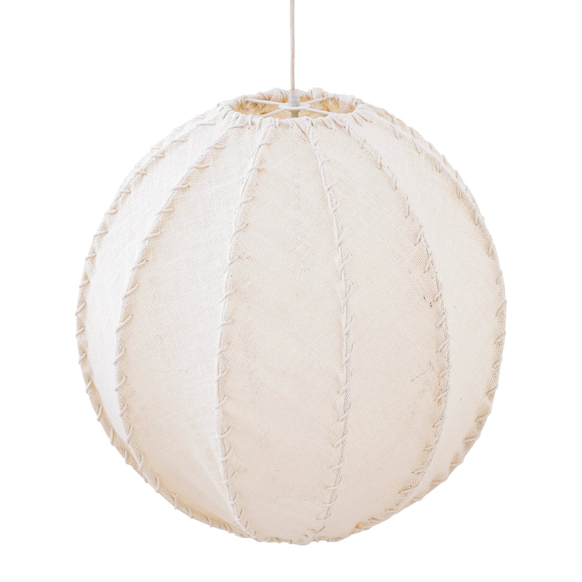 Myka Crème Jute Hanglamp Bolvormig L by PTMD