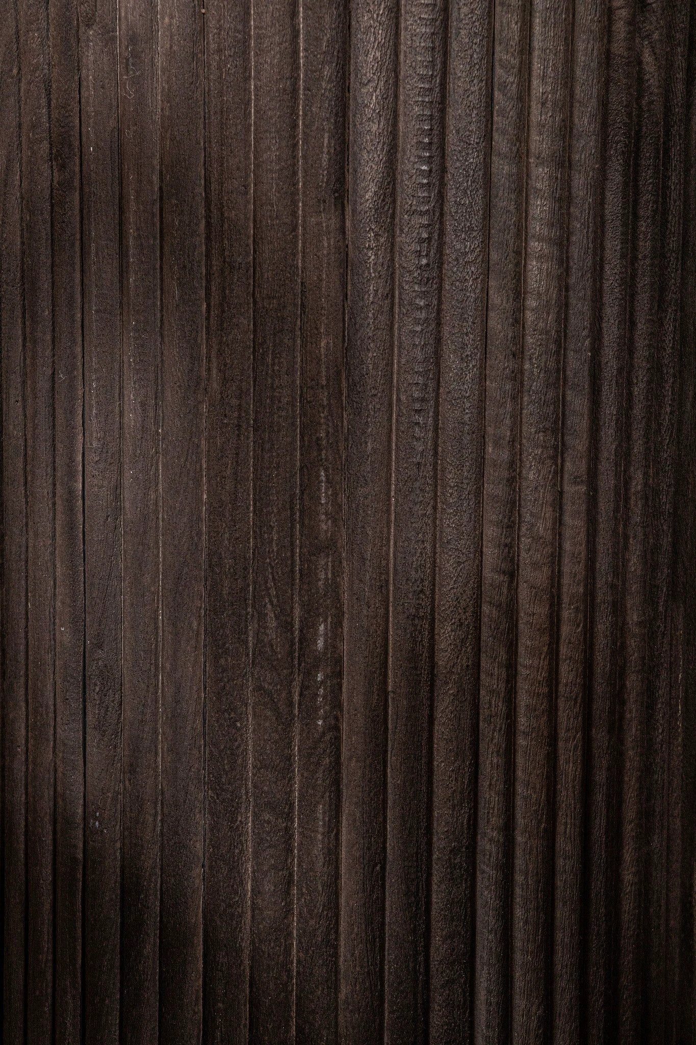 Jerra bruine geribbelde mangohouten sokkels, set van 2 by PTMD