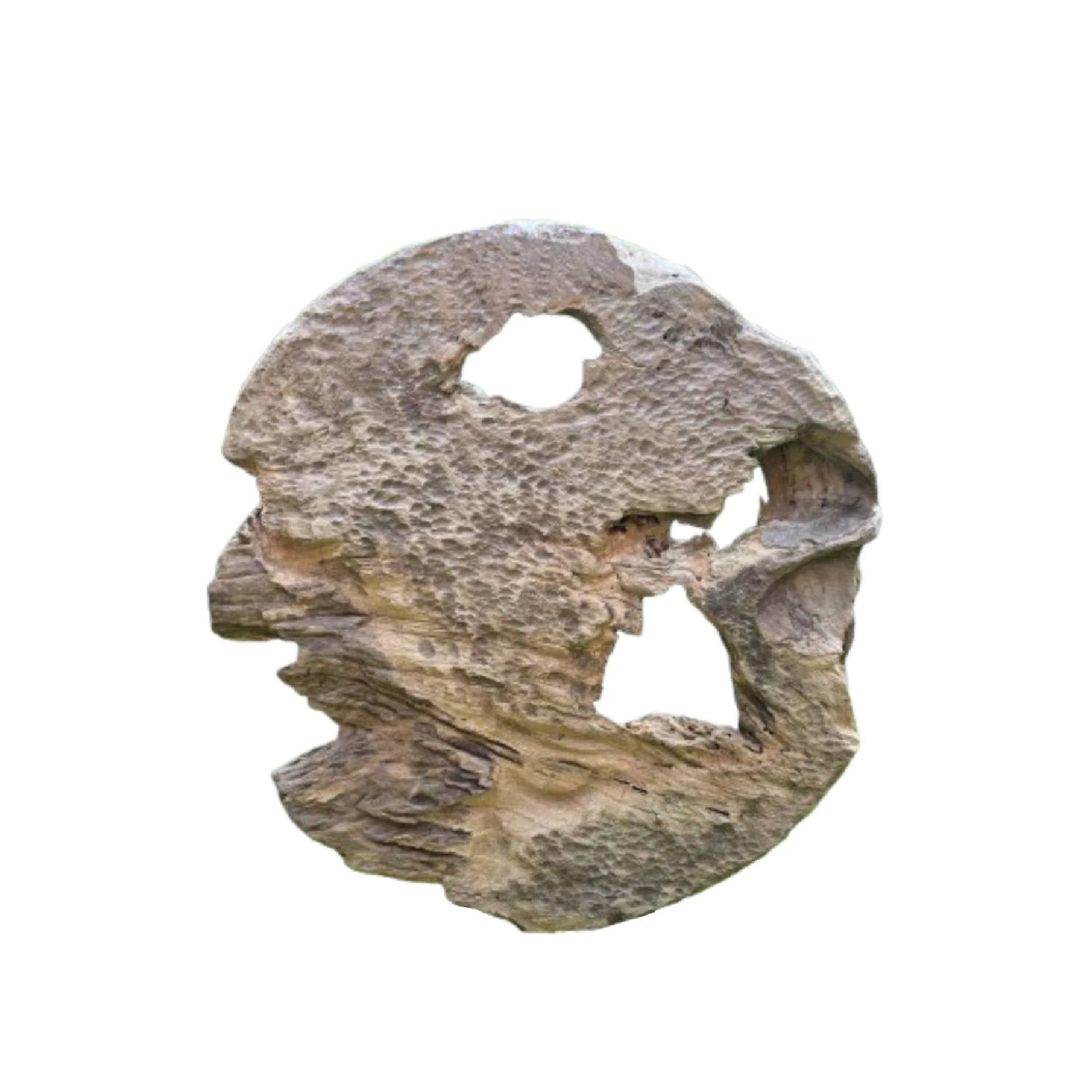 Roch naturel teakhouten wandpaneel ronde gaten L by PTMD