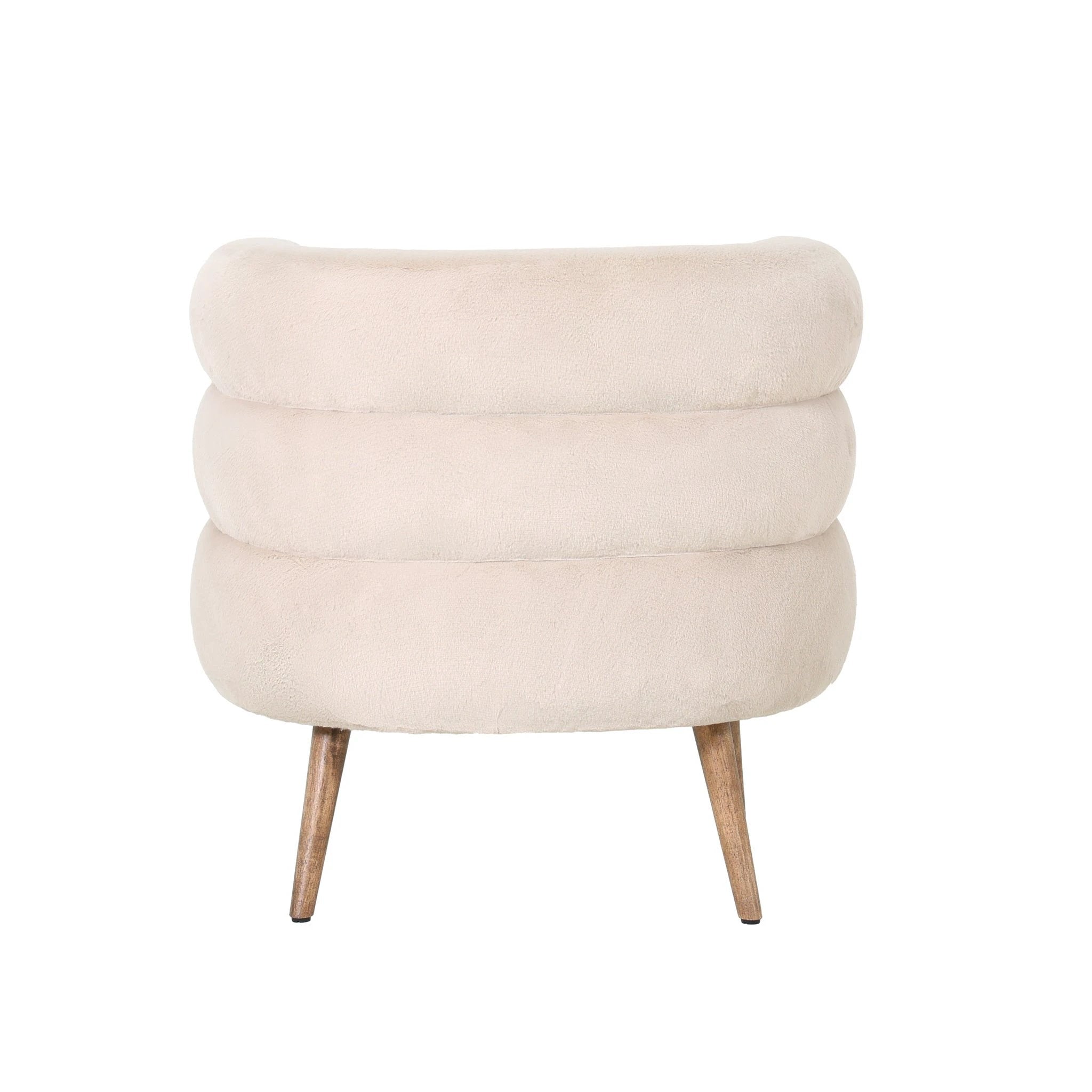 Fauteuil Nelly beige met bont by PTMD
